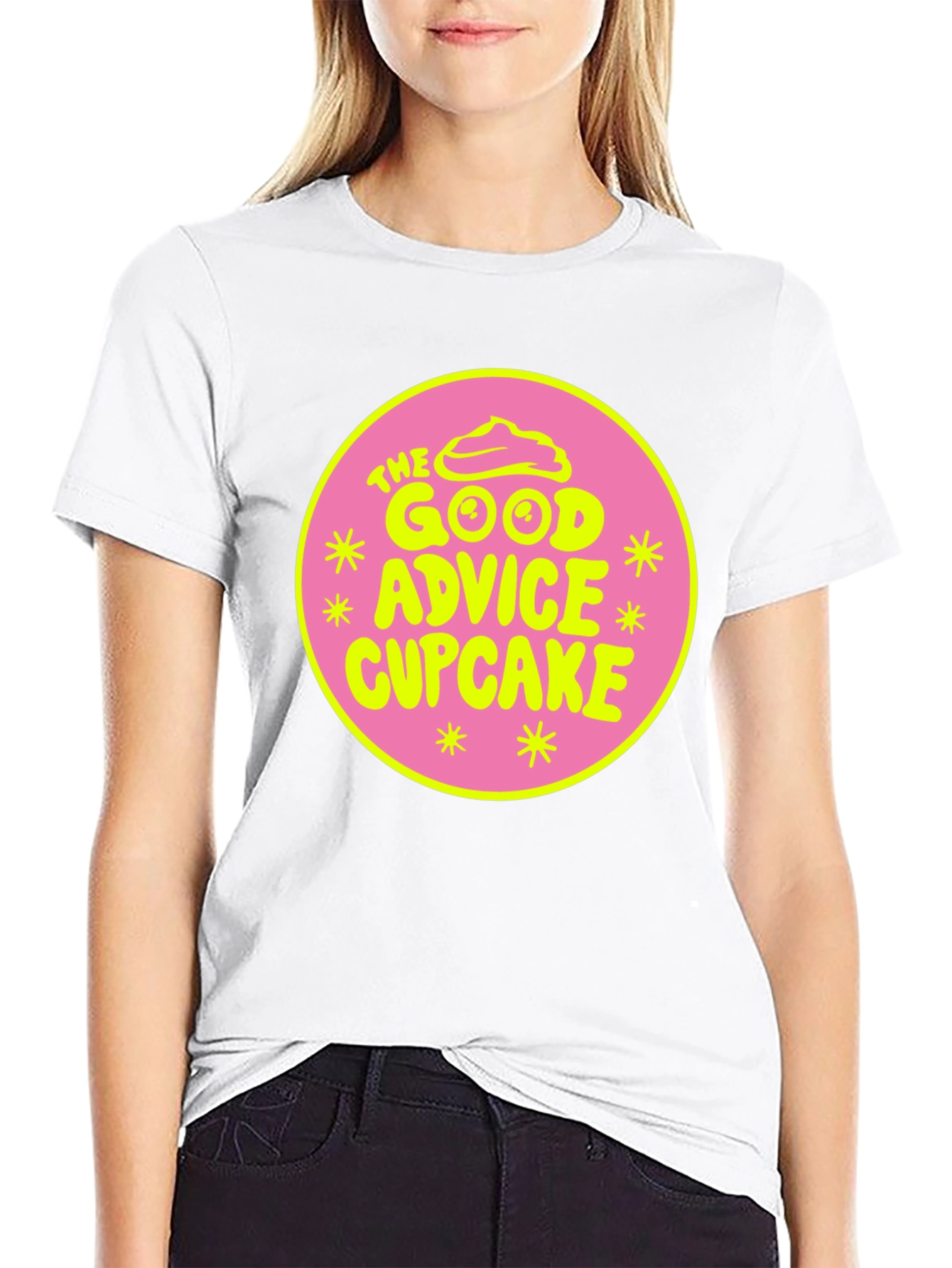 The Good Advice Cupcake Graphic Tee - Black