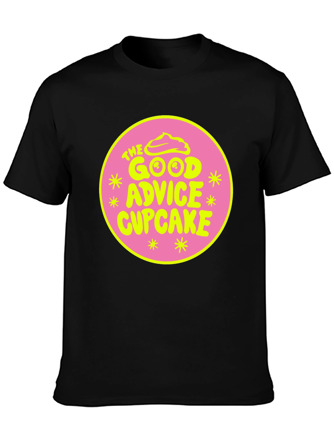 The Good Advice Cupcake Graphic Tee - Black