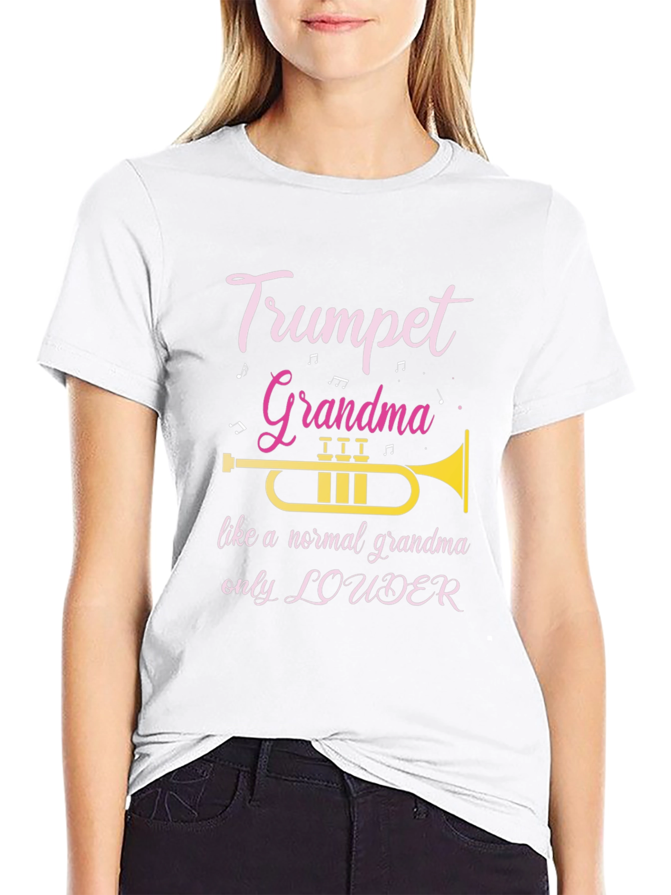 Trumpet Grandma Graphic T-Shirt