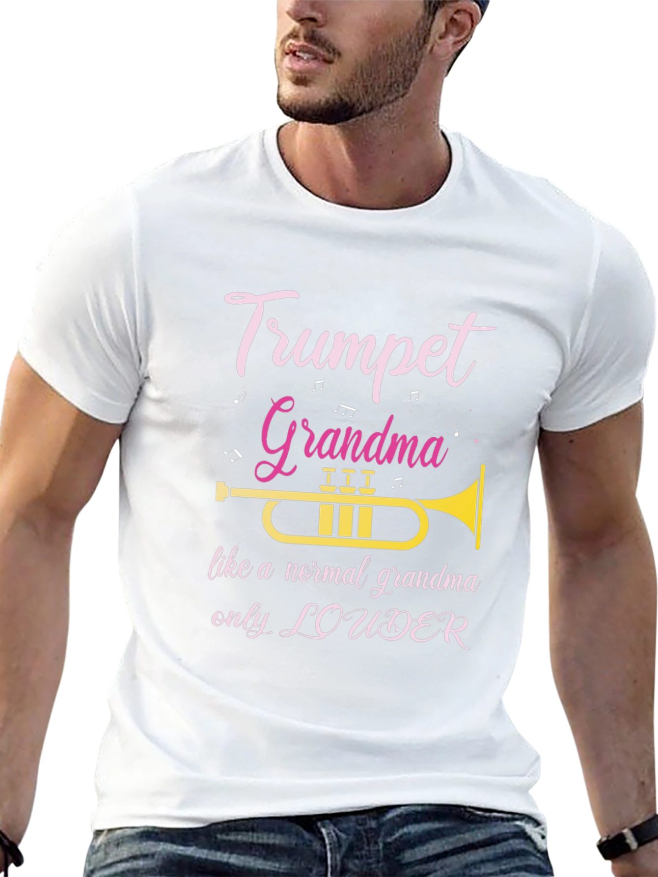 Trumpet Grandma Graphic T-Shirt