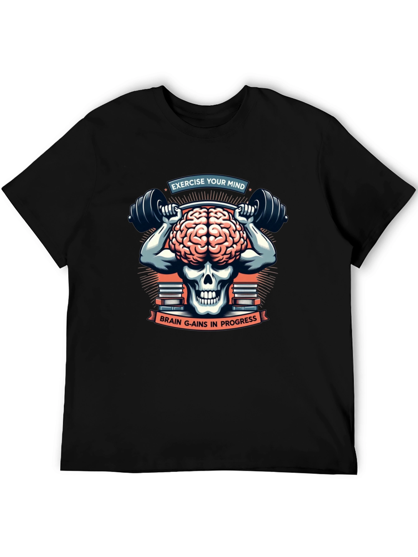 Brain Gains T-Shirt - Exercise Your Mind
