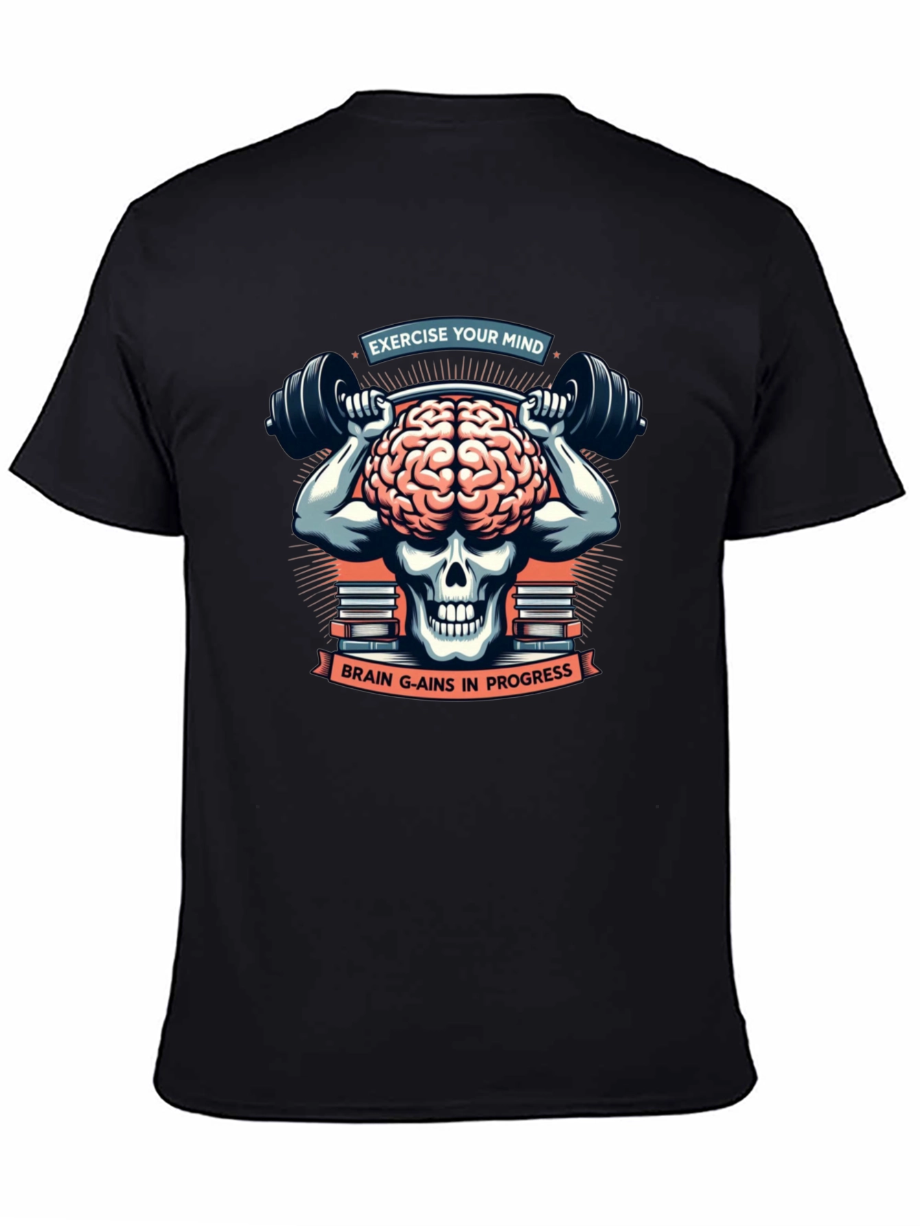 Brain Gains T-Shirt - Exercise Your Mind