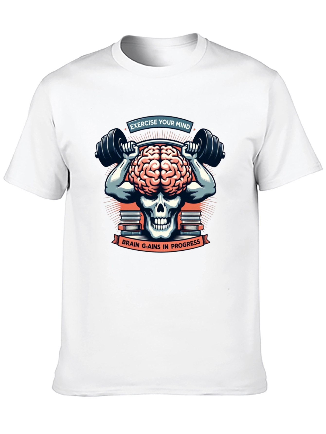 Brain Gains T-Shirt - Exercise Your Mind