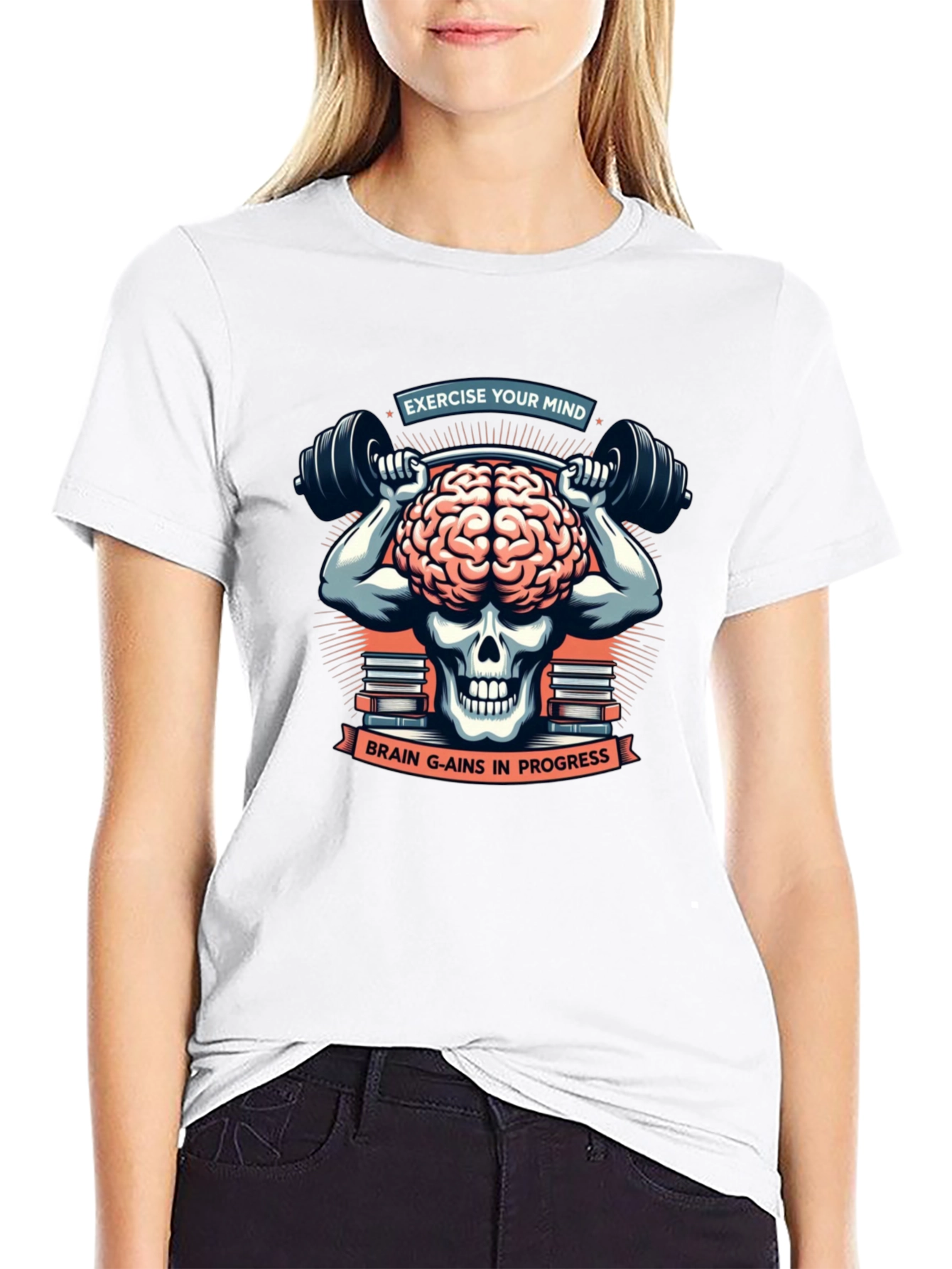 Brain Gains T-Shirt - Exercise Your Mind