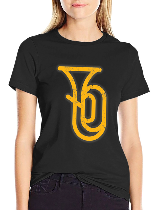 Tuba Graphic Tee - Musicians Black T-Shirt
