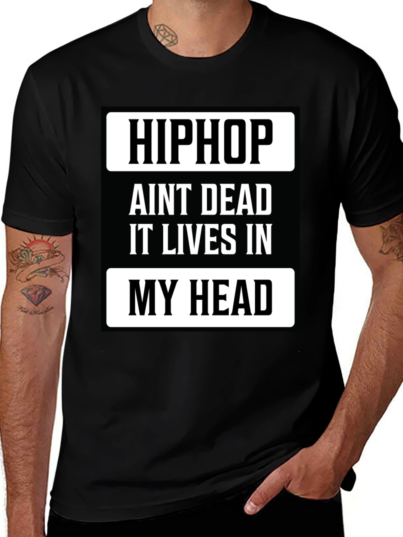 Hip Hop Lives T-Shirt - Black Tee