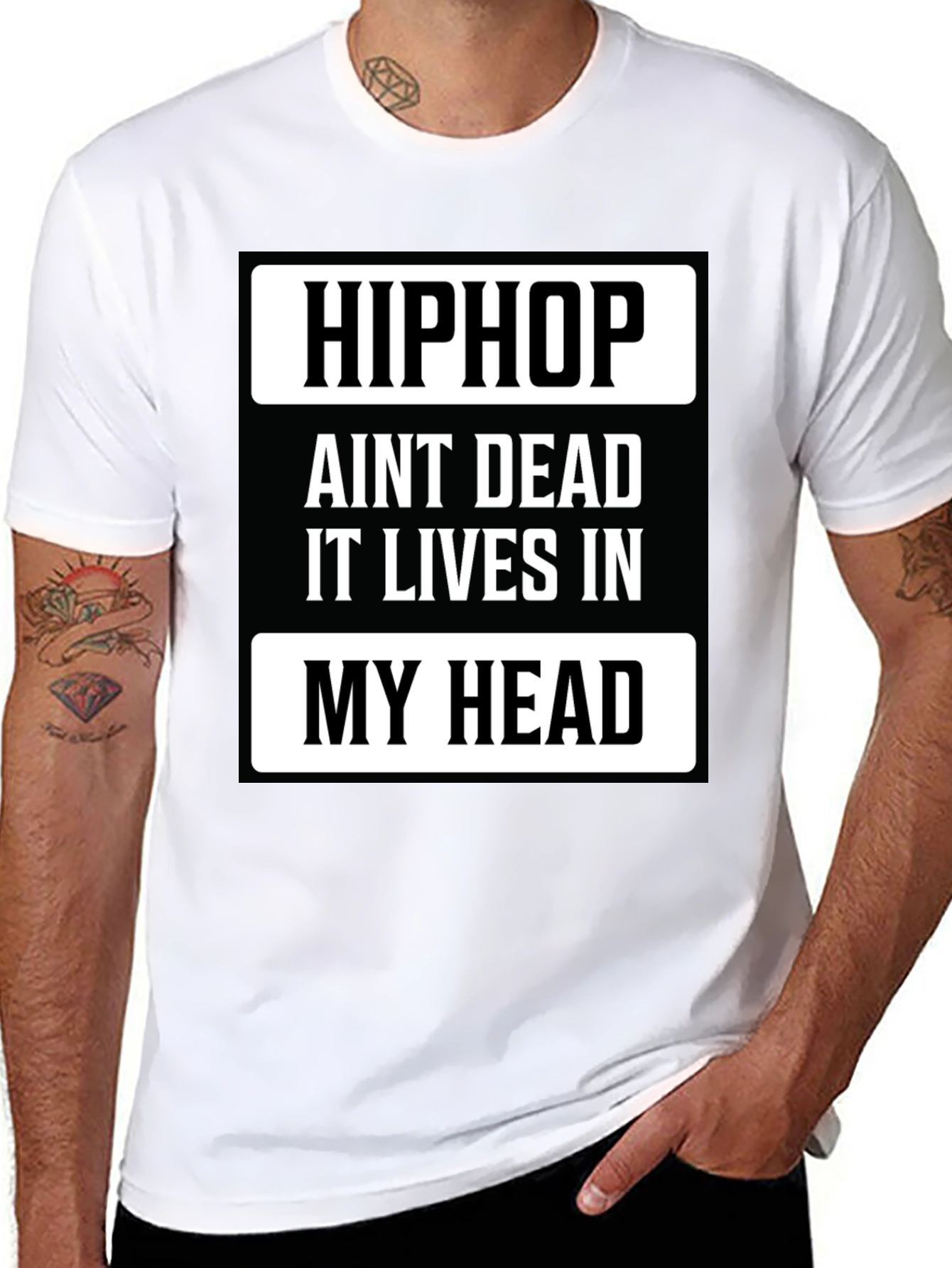 Hip Hop Lives T-Shirt - Black Tee