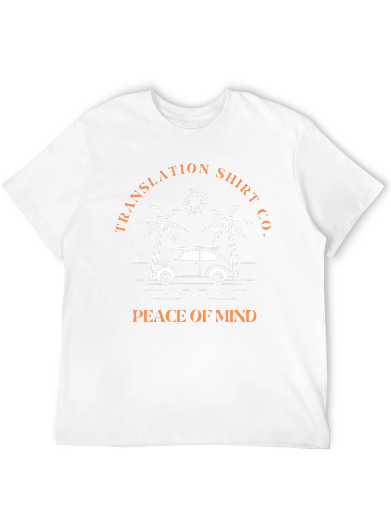 Peace of Mind Beach Car Graphic T-Shirt