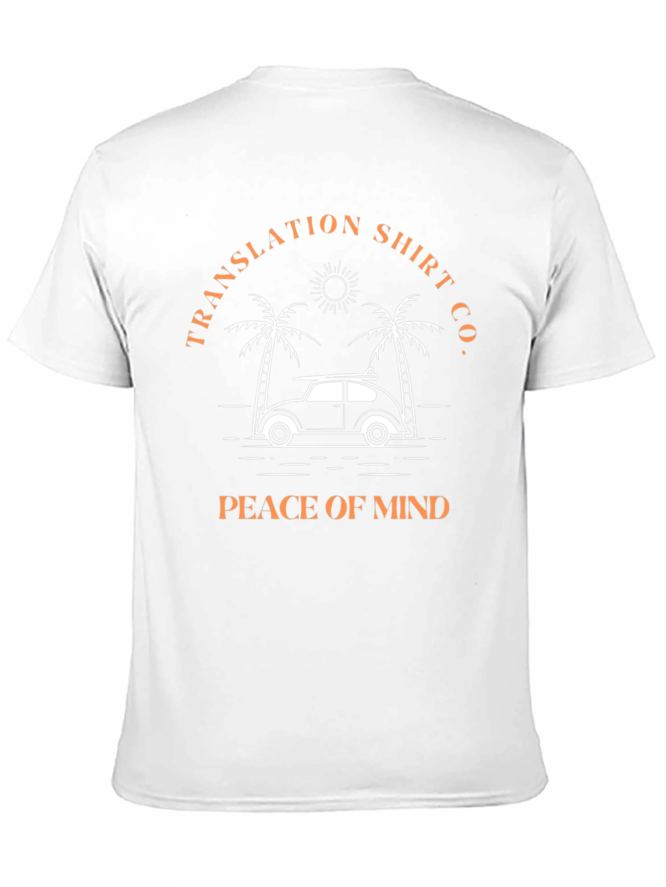 Peace of Mind Beach Car Graphic T-Shirt