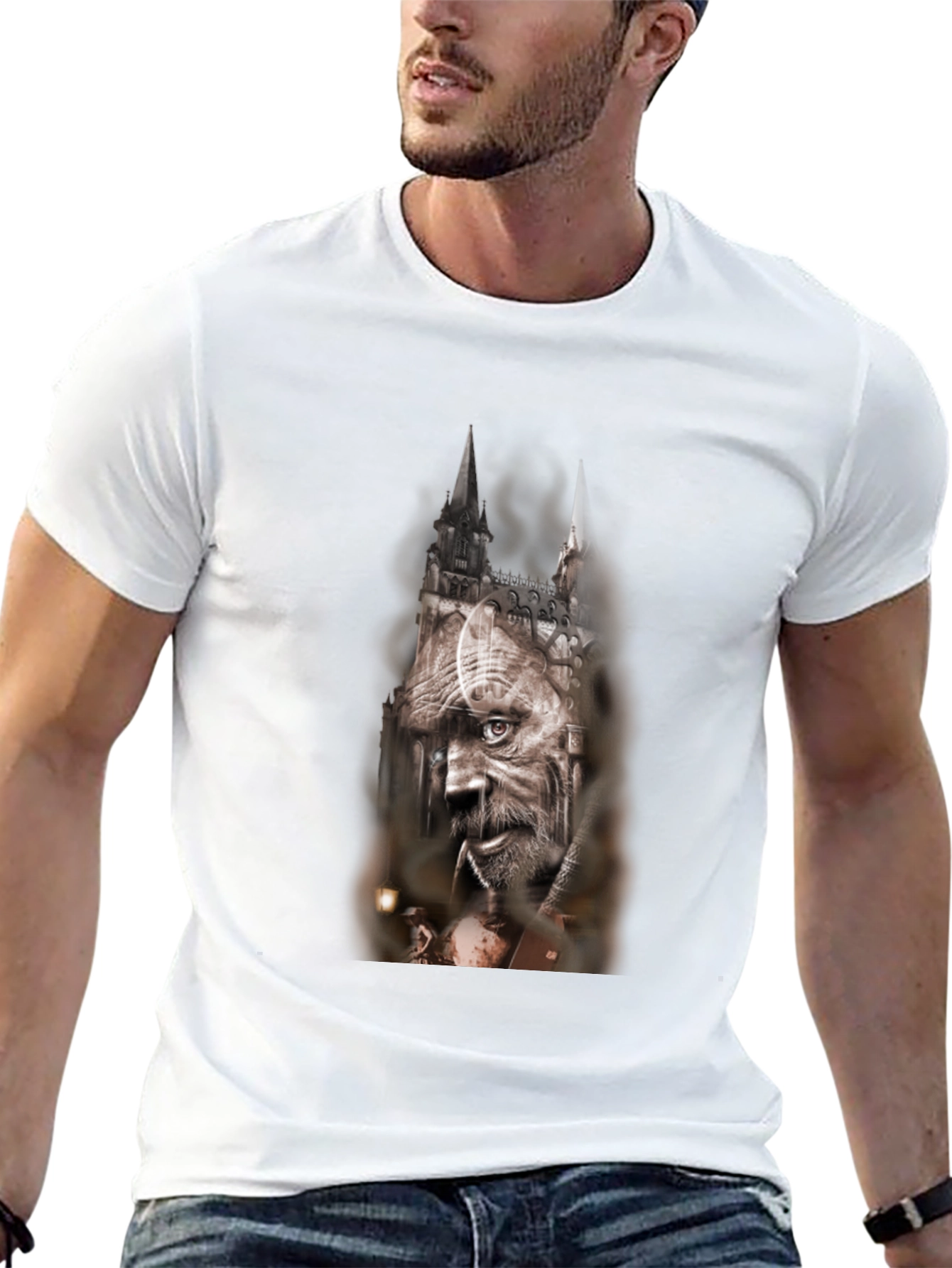 Mystical Man T-Shirt - Gothic Fantasy Tee