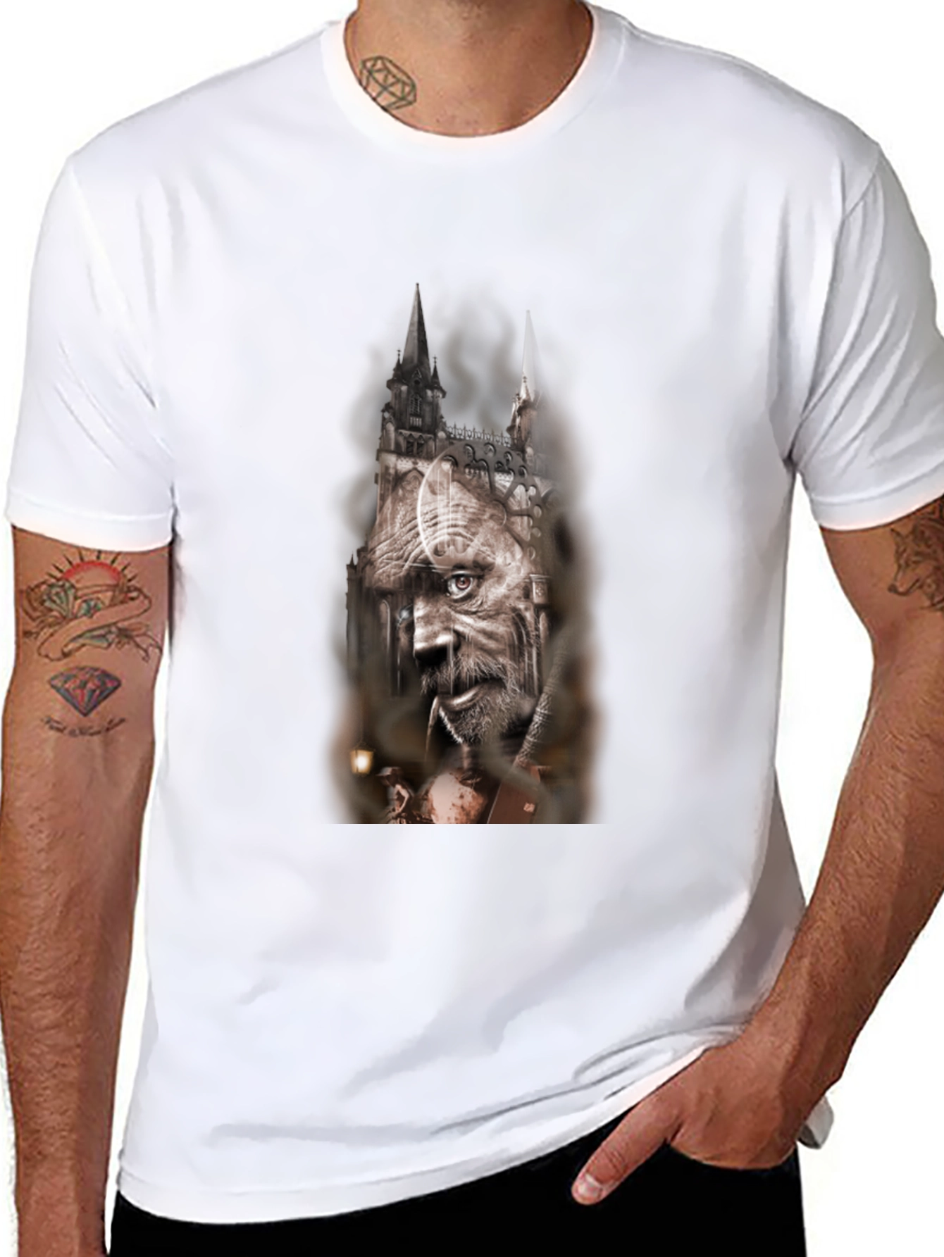 Mystical Man T-Shirt - Gothic Fantasy Tee