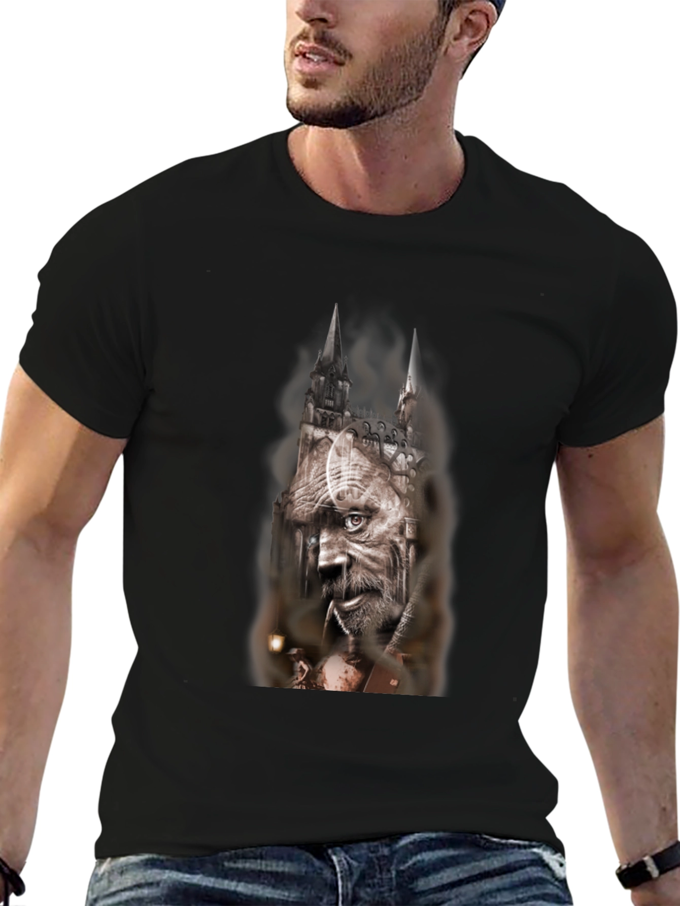Mystical Man T-Shirt - Gothic Fantasy Tee
