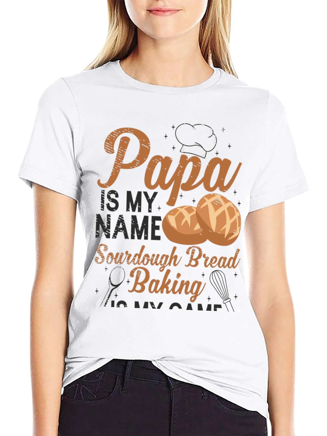 Papa Sourdough Bread Baking T-Shirt