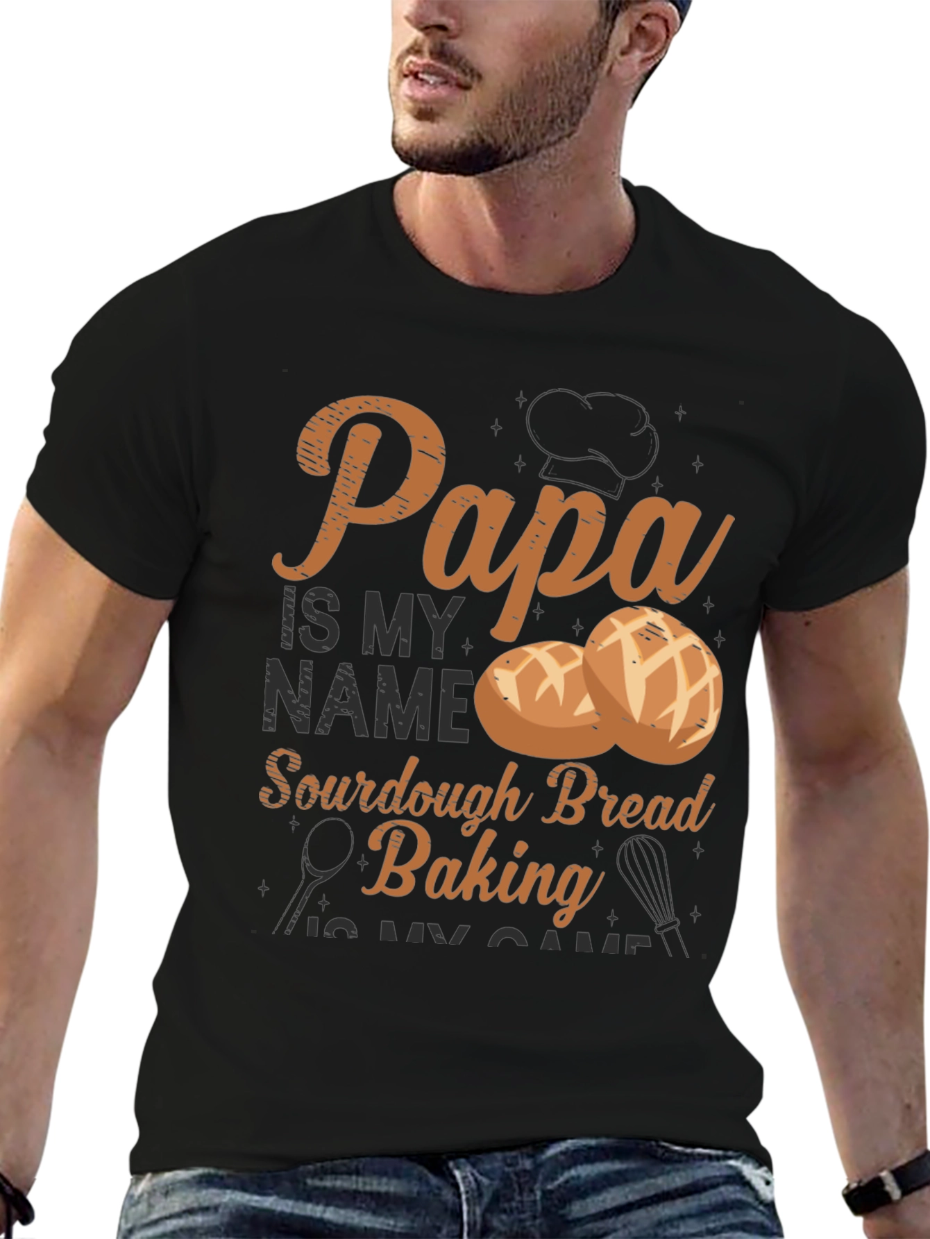 Papa Sourdough Bread Baking T-Shirt
