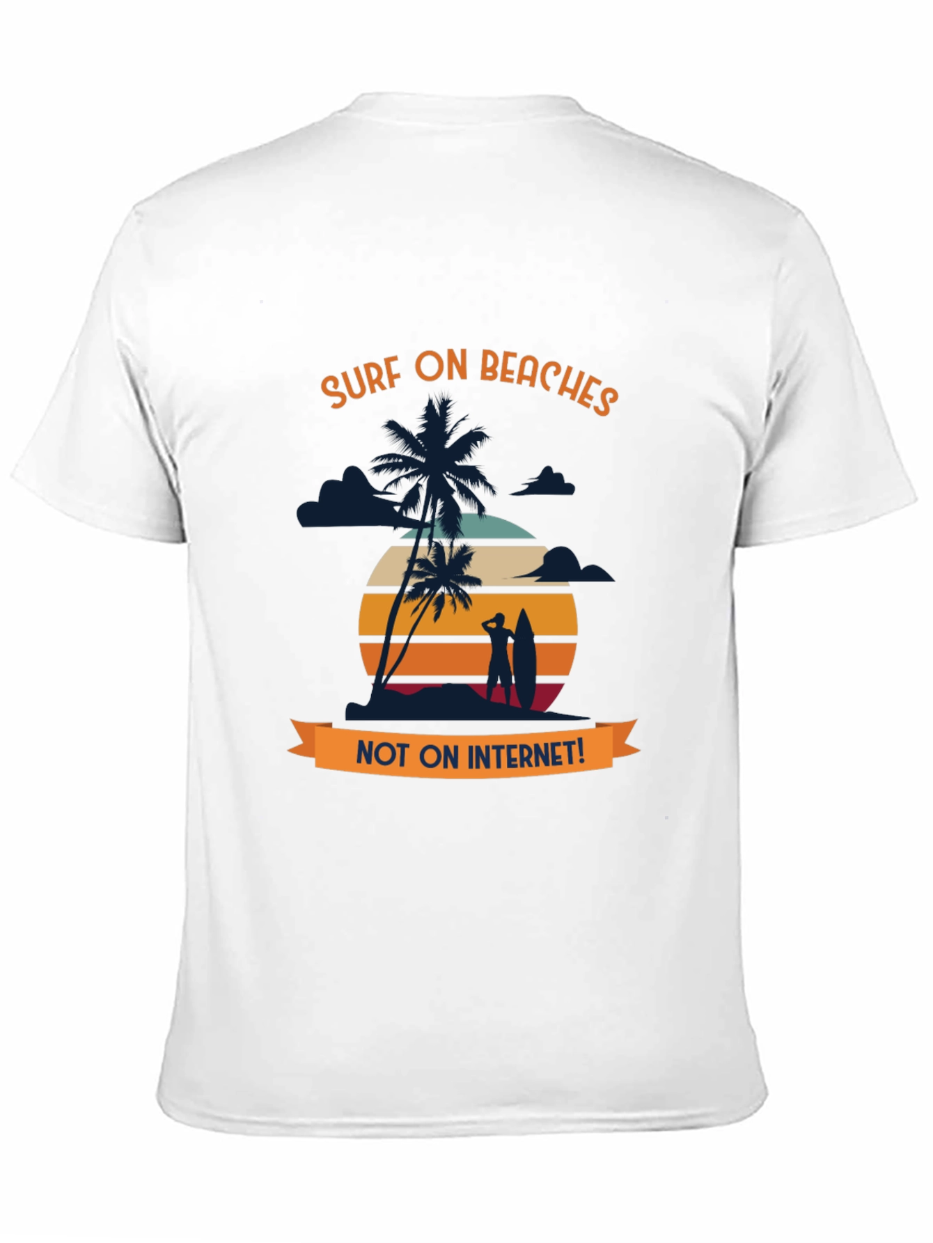 Surf On Beaches Graphic T-Shirt