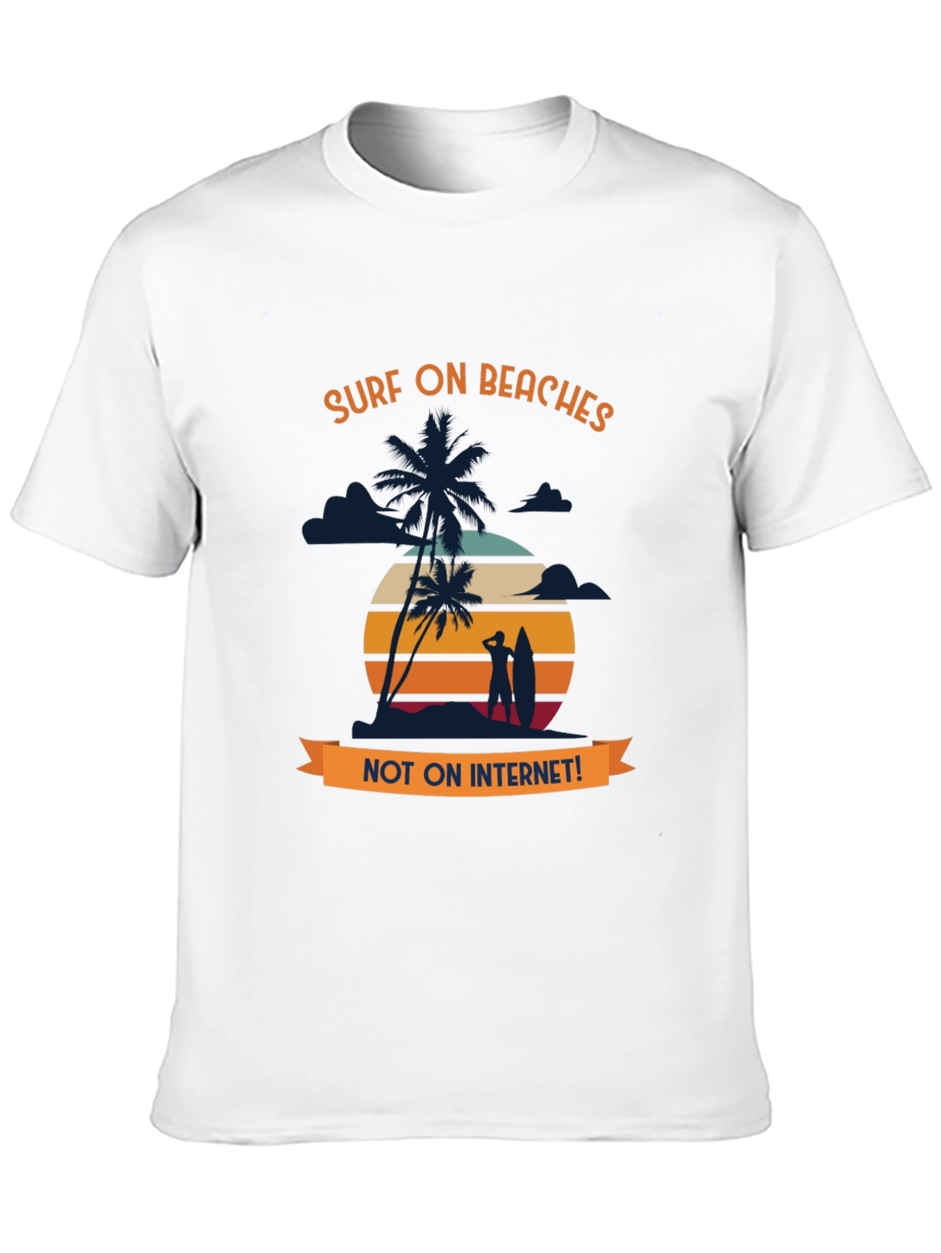 Surf On Beaches Graphic T-Shirt