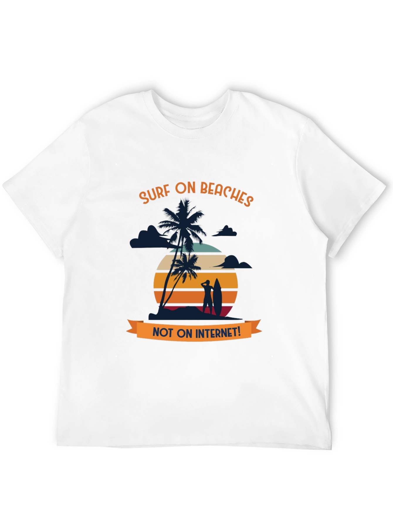 Surf On Beaches Graphic T-Shirt