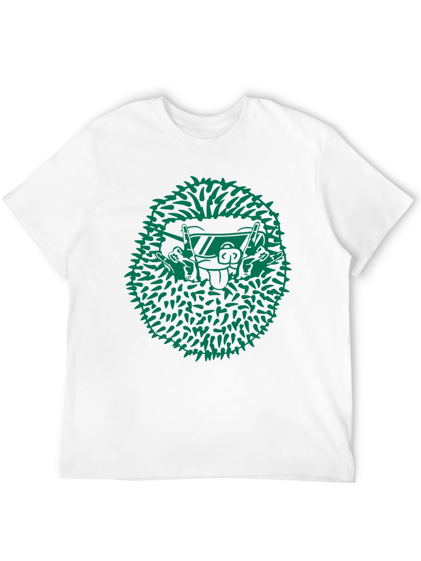 Cool Hedgehog Graphic Tee - Black Cotton