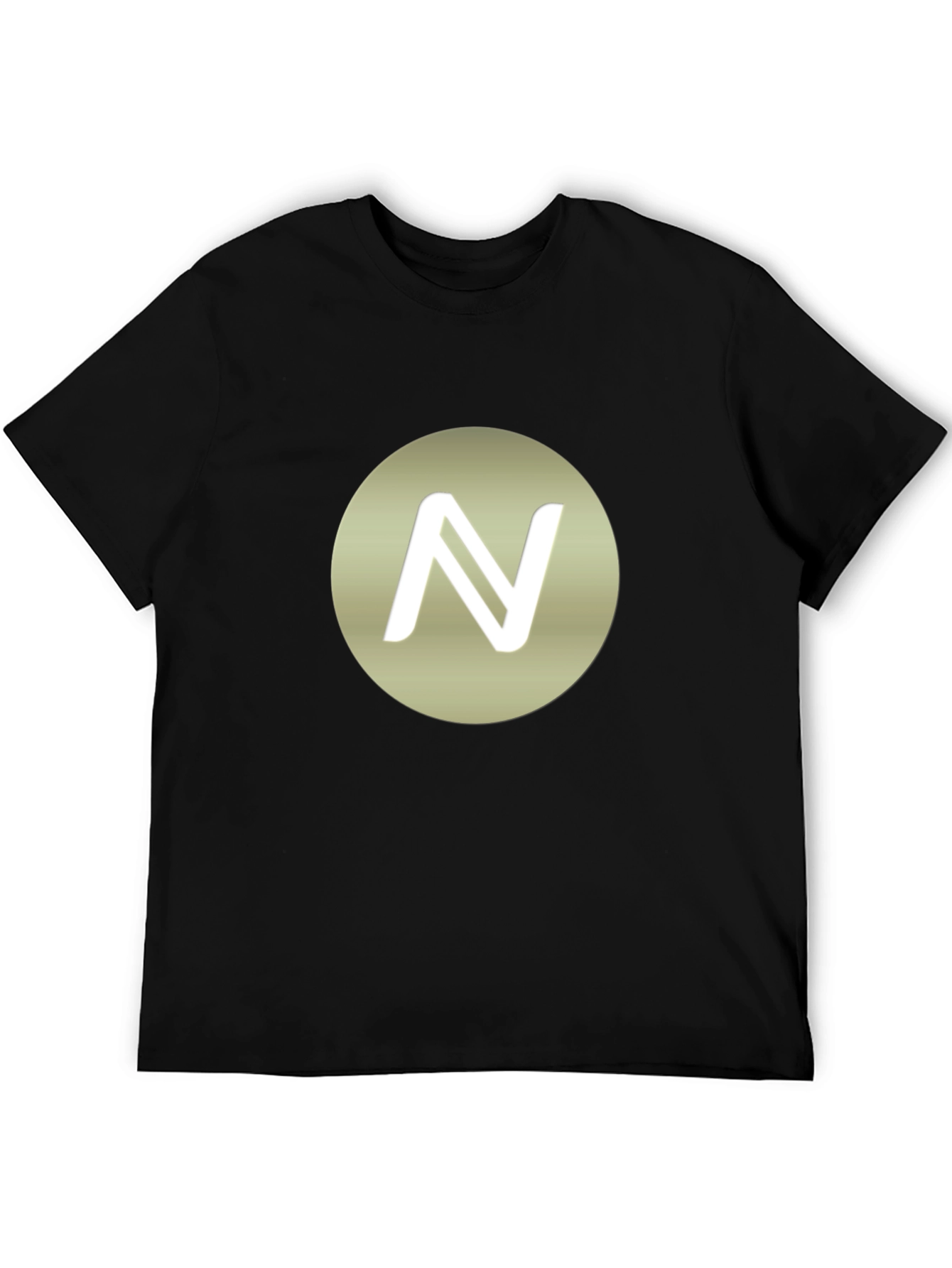 Stylish Black T-Shirt with N Logo