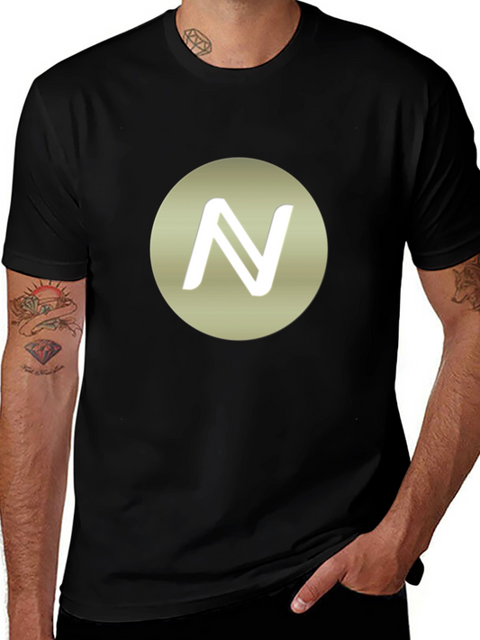 Stylish Black T-Shirt with N Logo