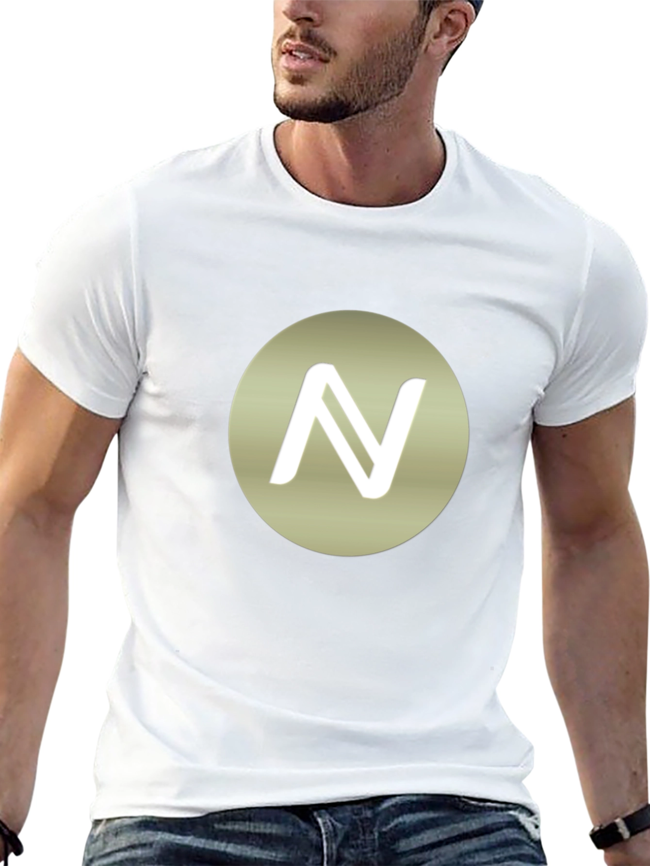 Stylish Black T-Shirt with N Logo