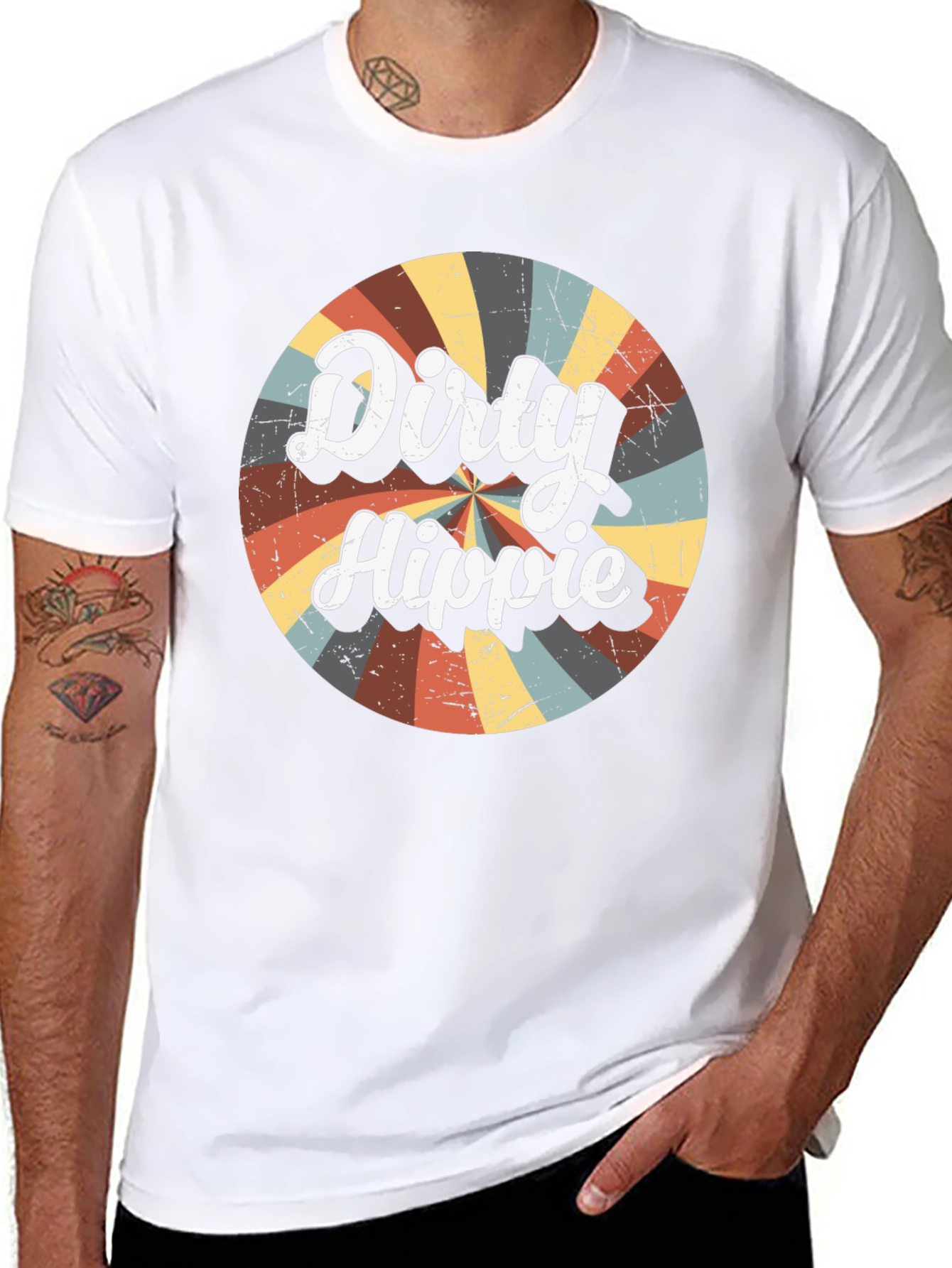 Dirty Hippie Retro Graphic T-Shirt