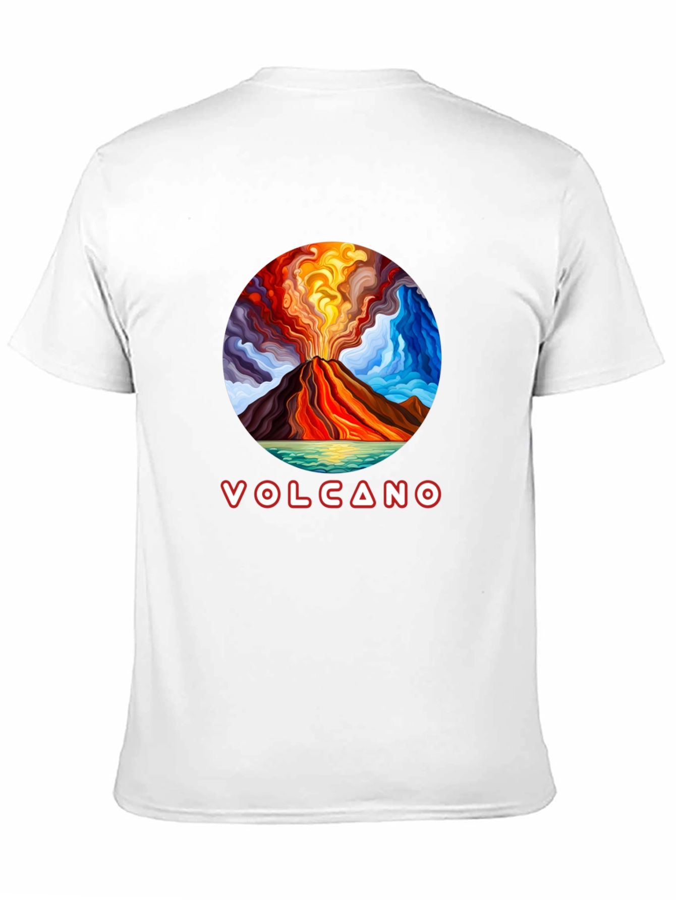 Volcano Graphic Tee - Artistic Design