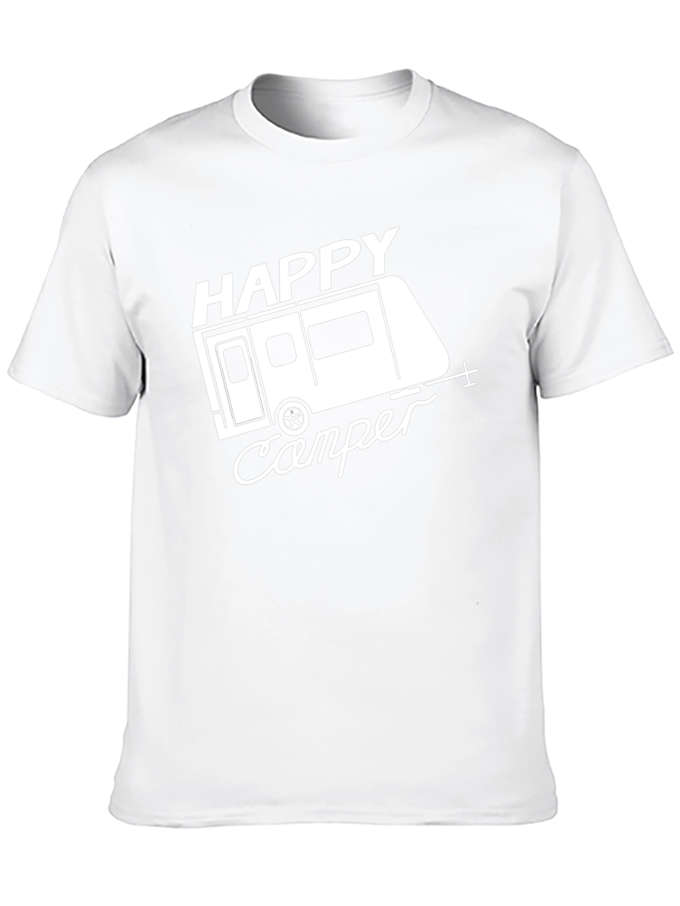 Happy Camper Graphic Tee - Black