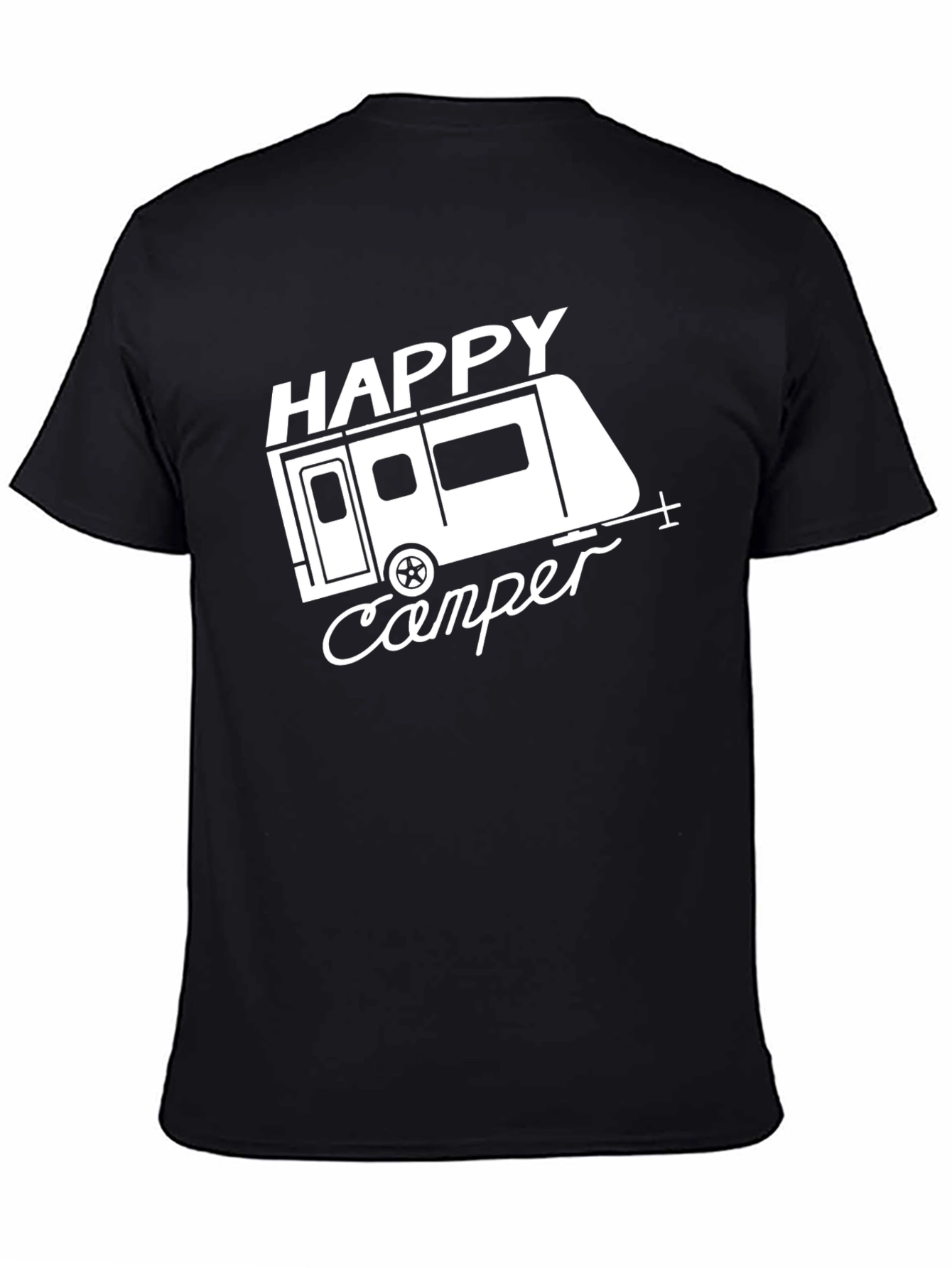Happy Camper Graphic Tee - Black