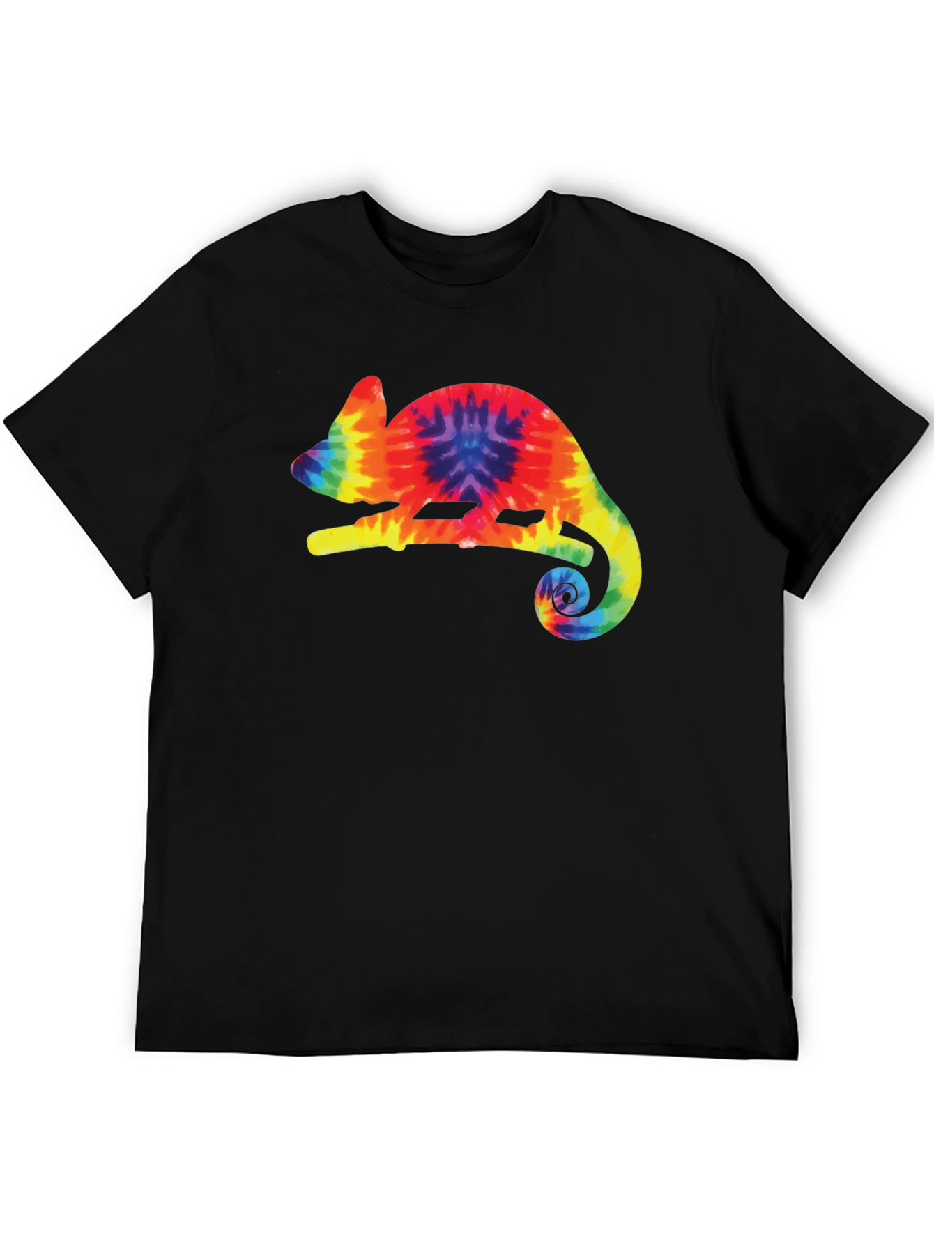 Tie-Dye Chameleon Black T-Shirt