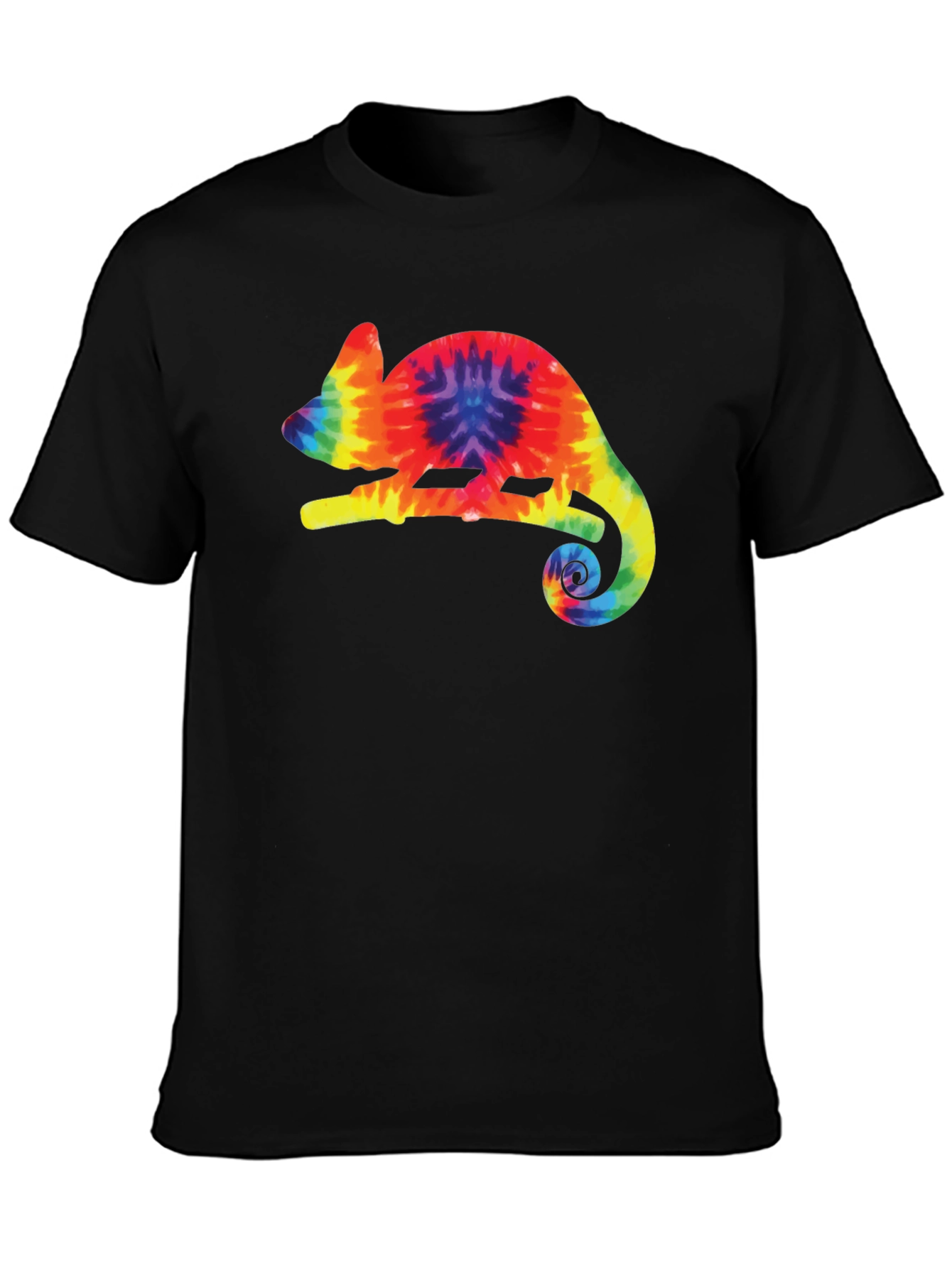 Tie-Dye Chameleon Black T-Shirt