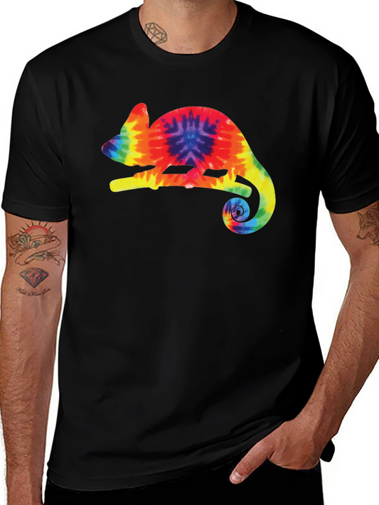Tie-Dye Chameleon Black T-Shirt