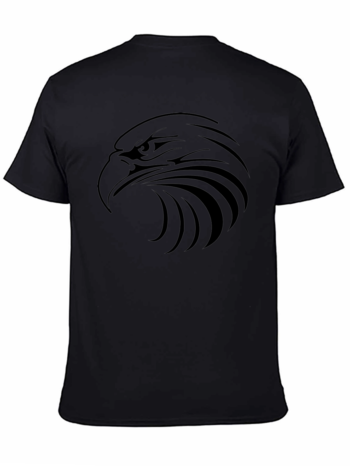 Bold Eagle Graphic Tee - Black