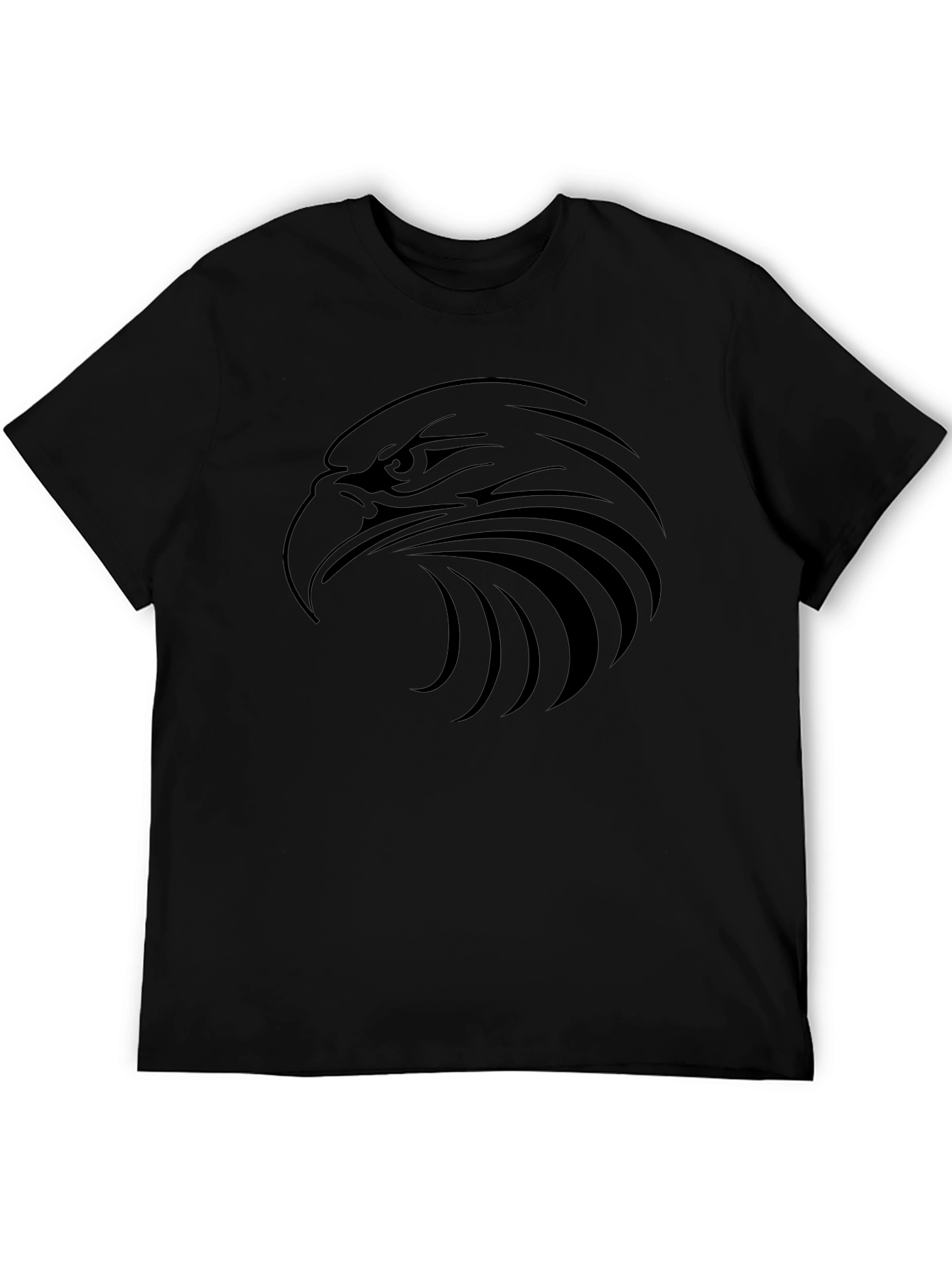 Bold Eagle Graphic Tee - Black