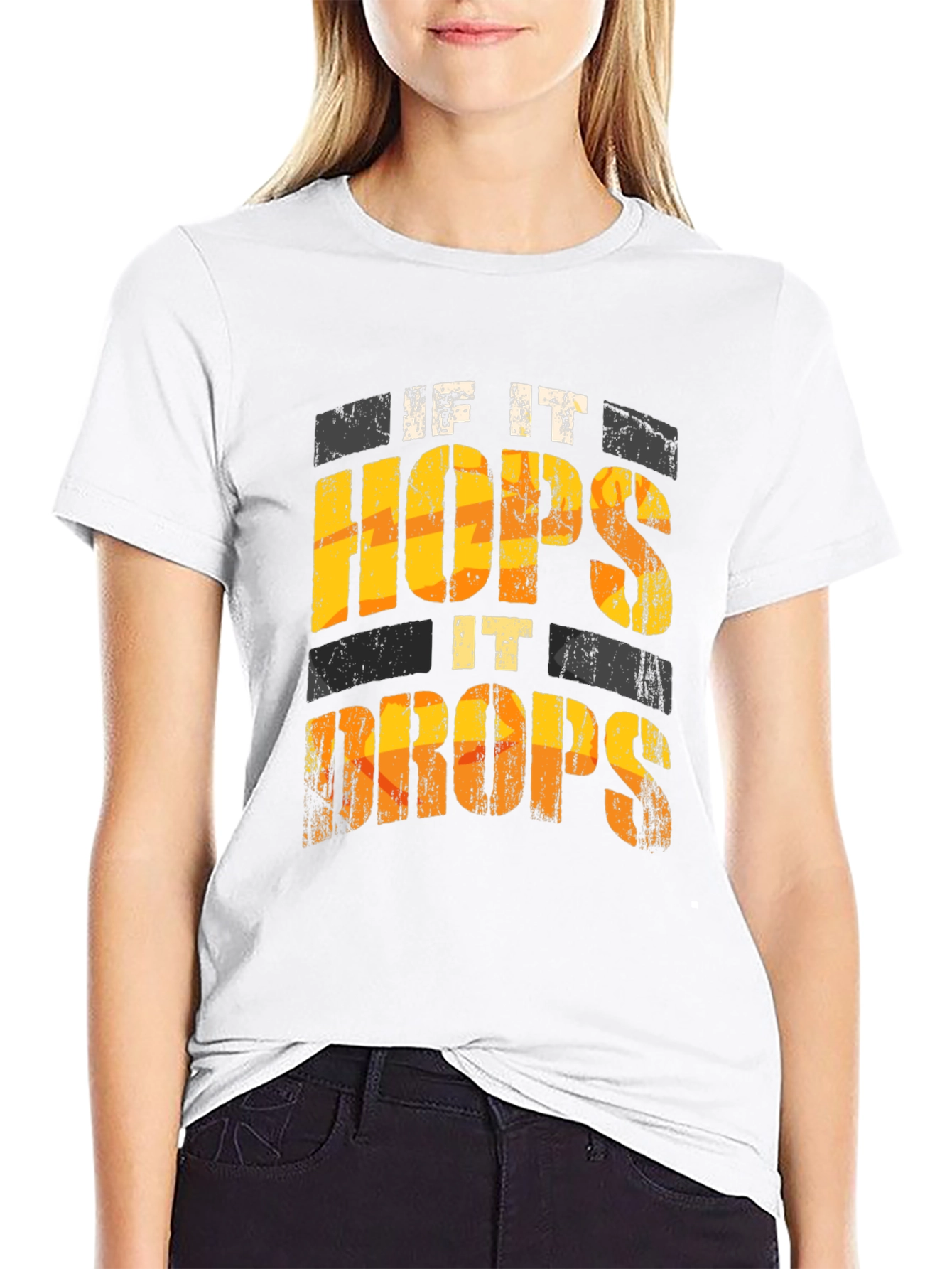 If It Hops It Drops Funny T-Shirt
