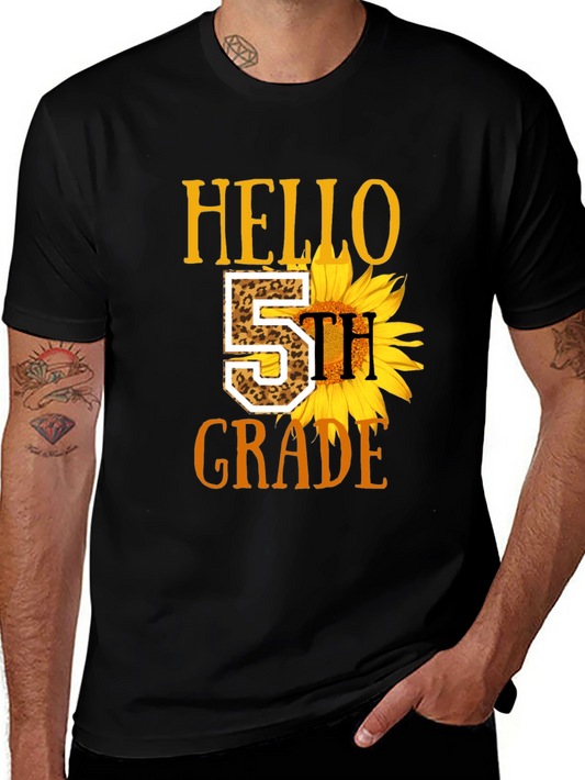 Hello 5th Grade Sunflower T-Shirt