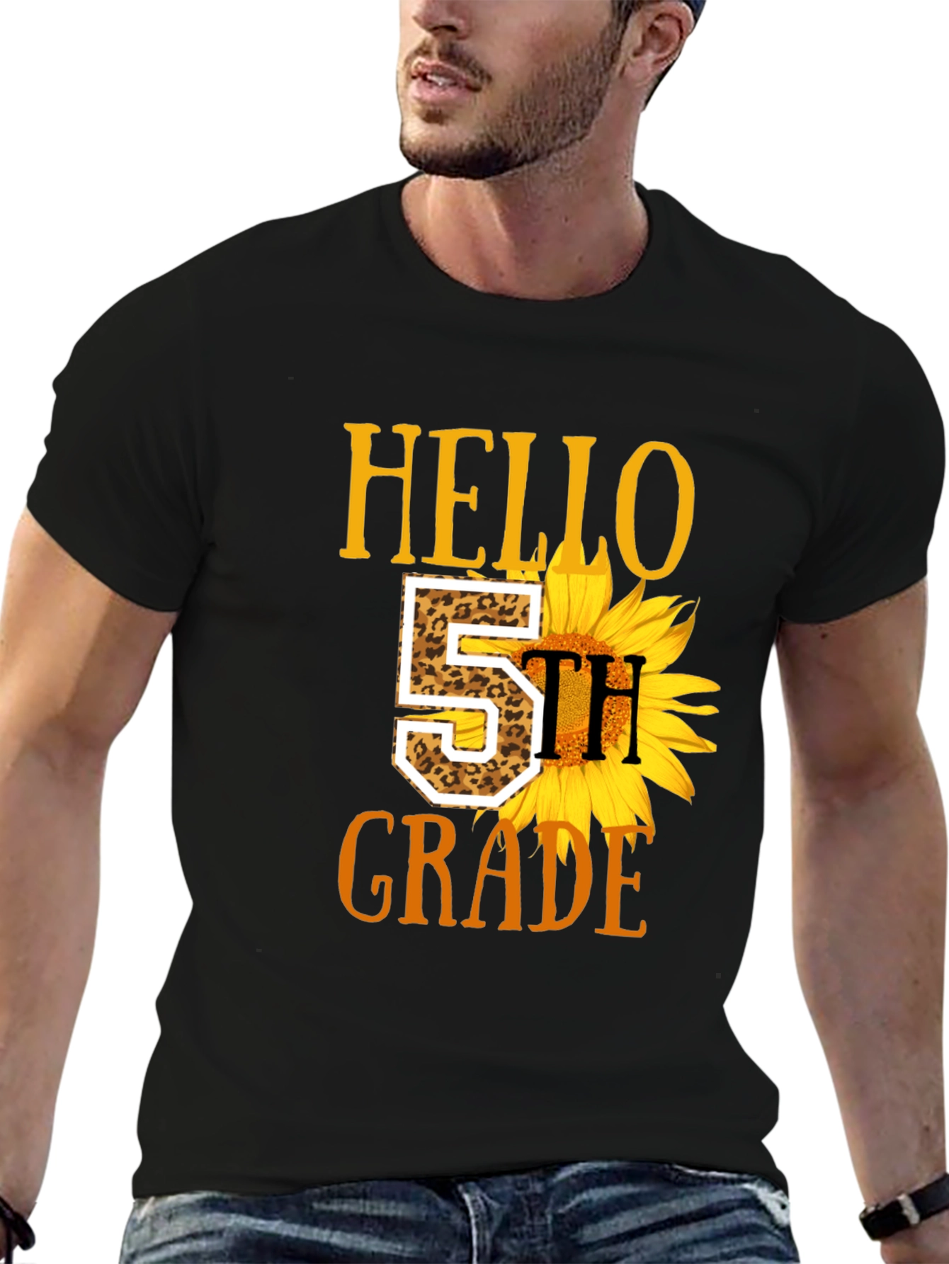 Hello 5th Grade Sunflower T-Shirt