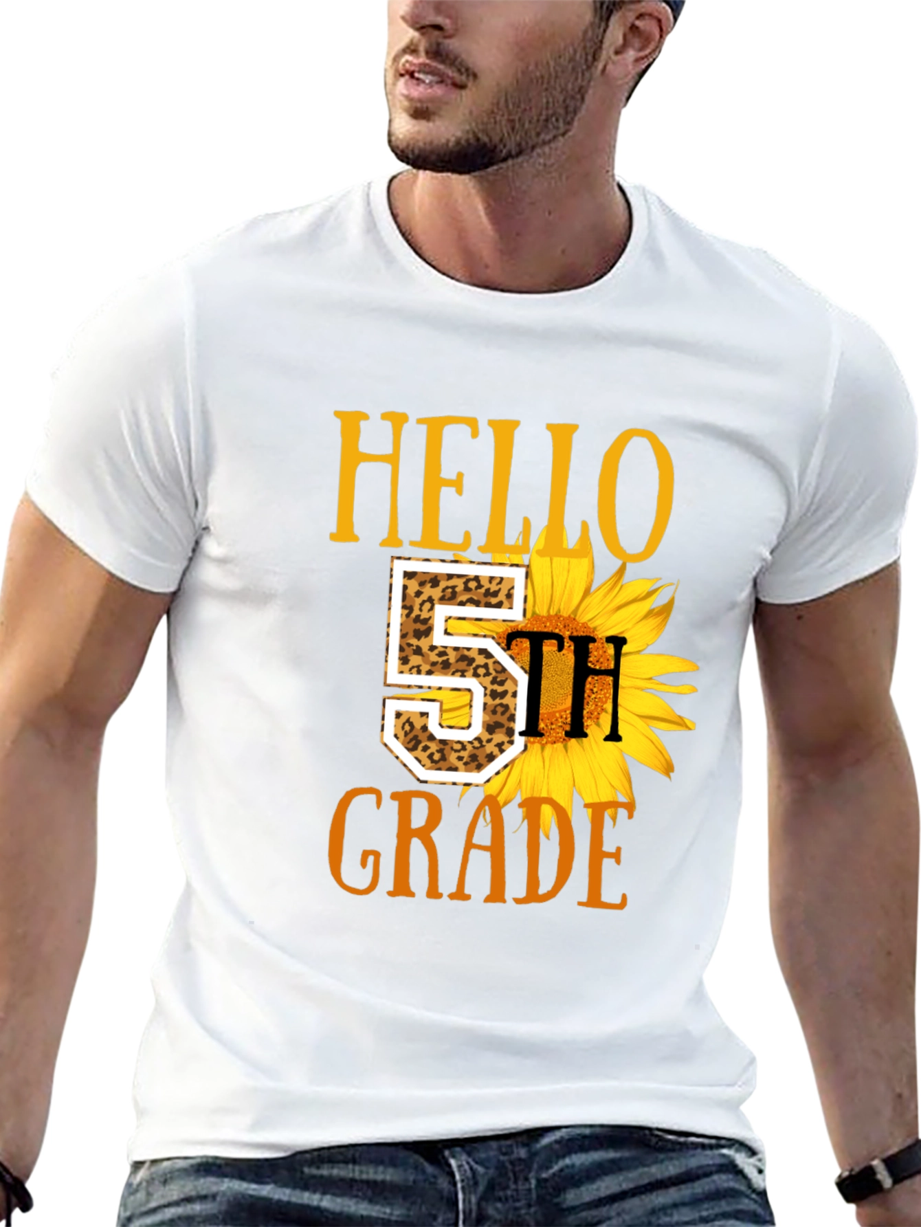 Hello 5th Grade Sunflower T-Shirt