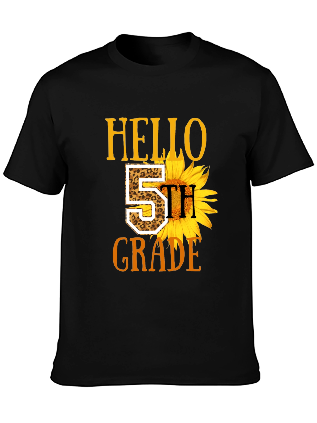Hello 5th Grade Sunflower T-Shirt