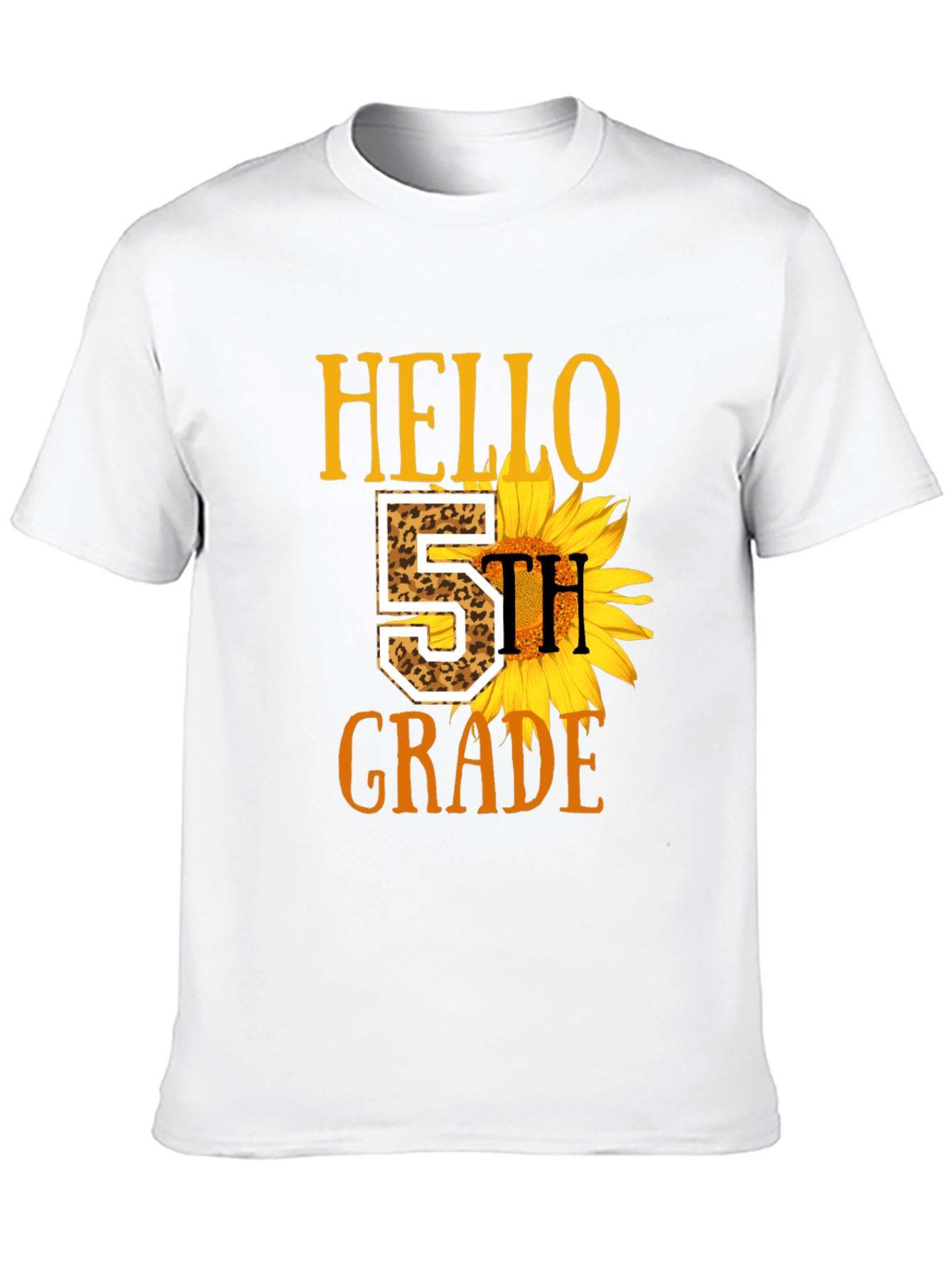 Hello 5th Grade Sunflower T-Shirt