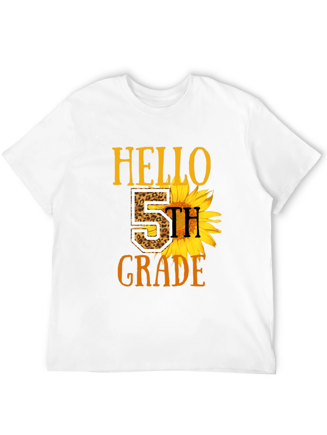 Hello 5th Grade Sunflower T-Shirt