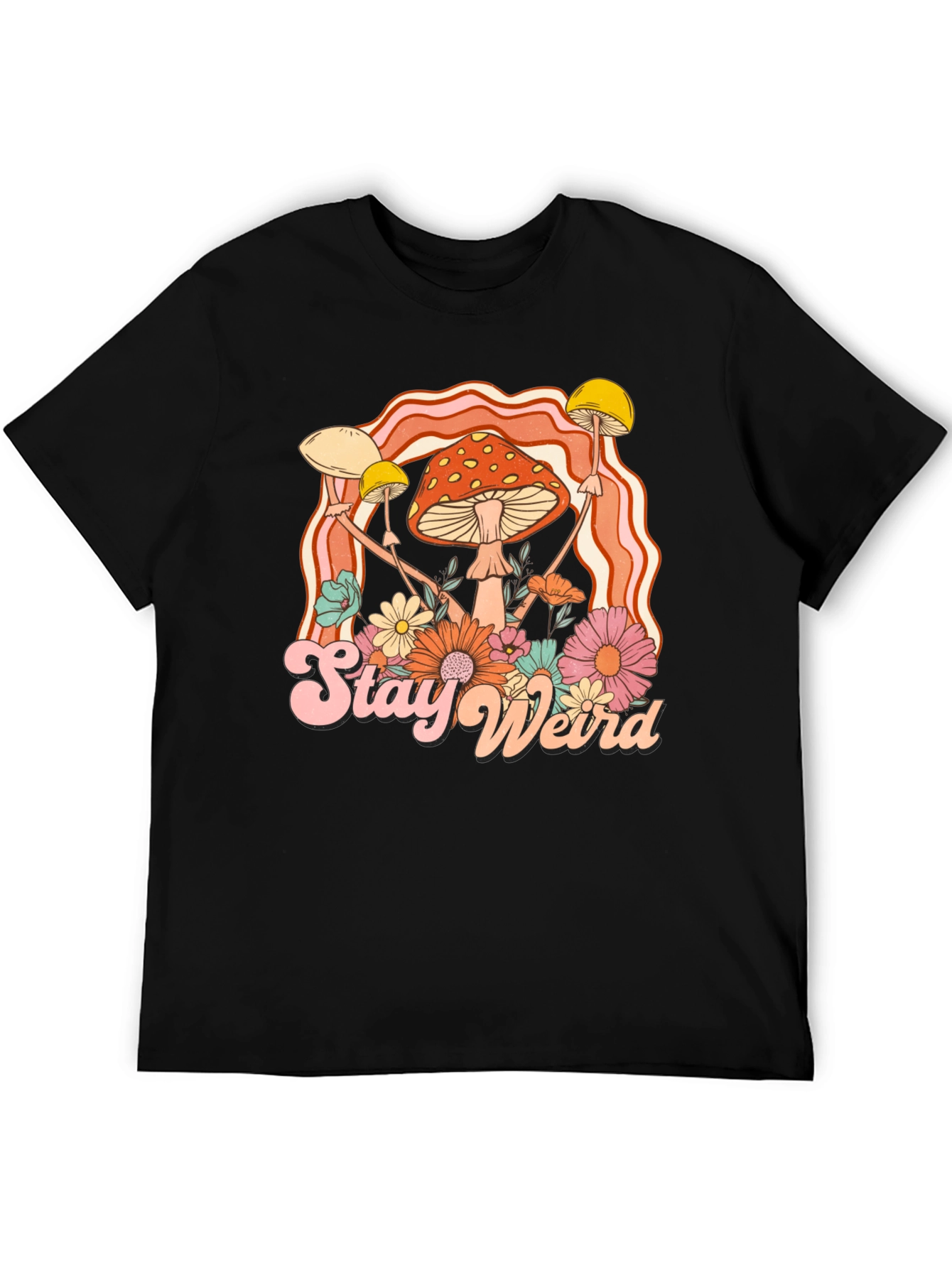 Stay Weird Mushroom Graphic Tee