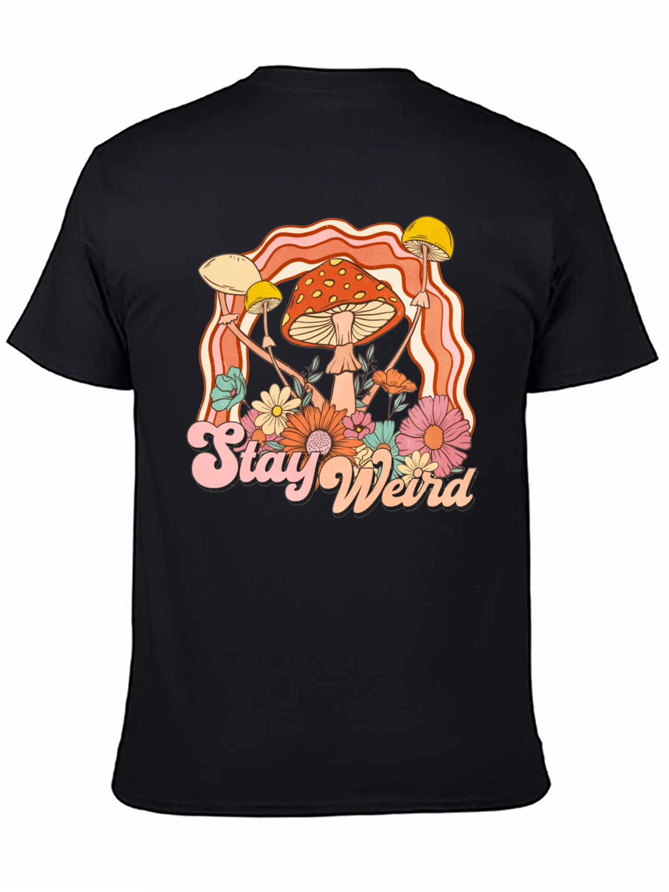 Stay Weird Mushroom Graphic Tee