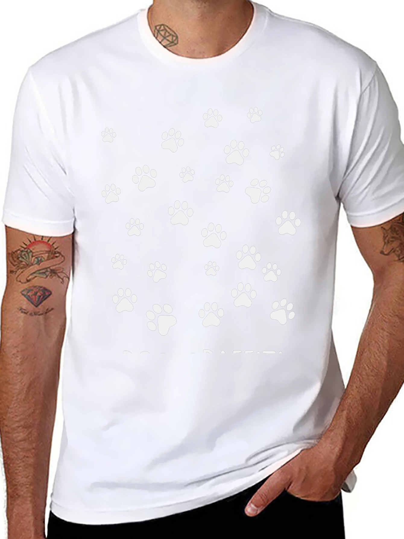 Paw Print Graphic Tee - Casual Style