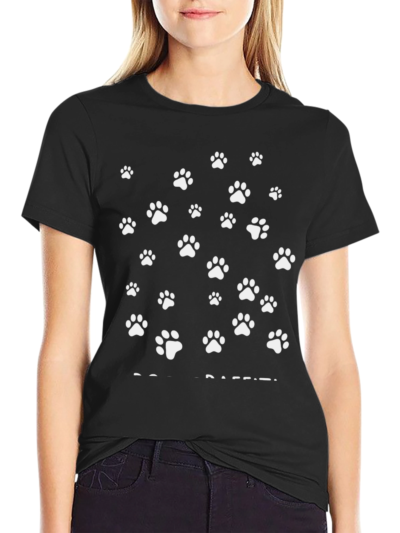 Paw Print Graphic Tee - Casual Style