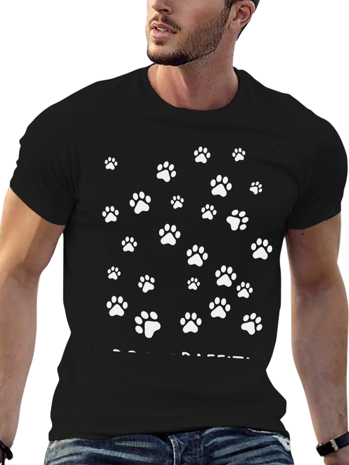 Paw Print Graphic Tee - Casual Style