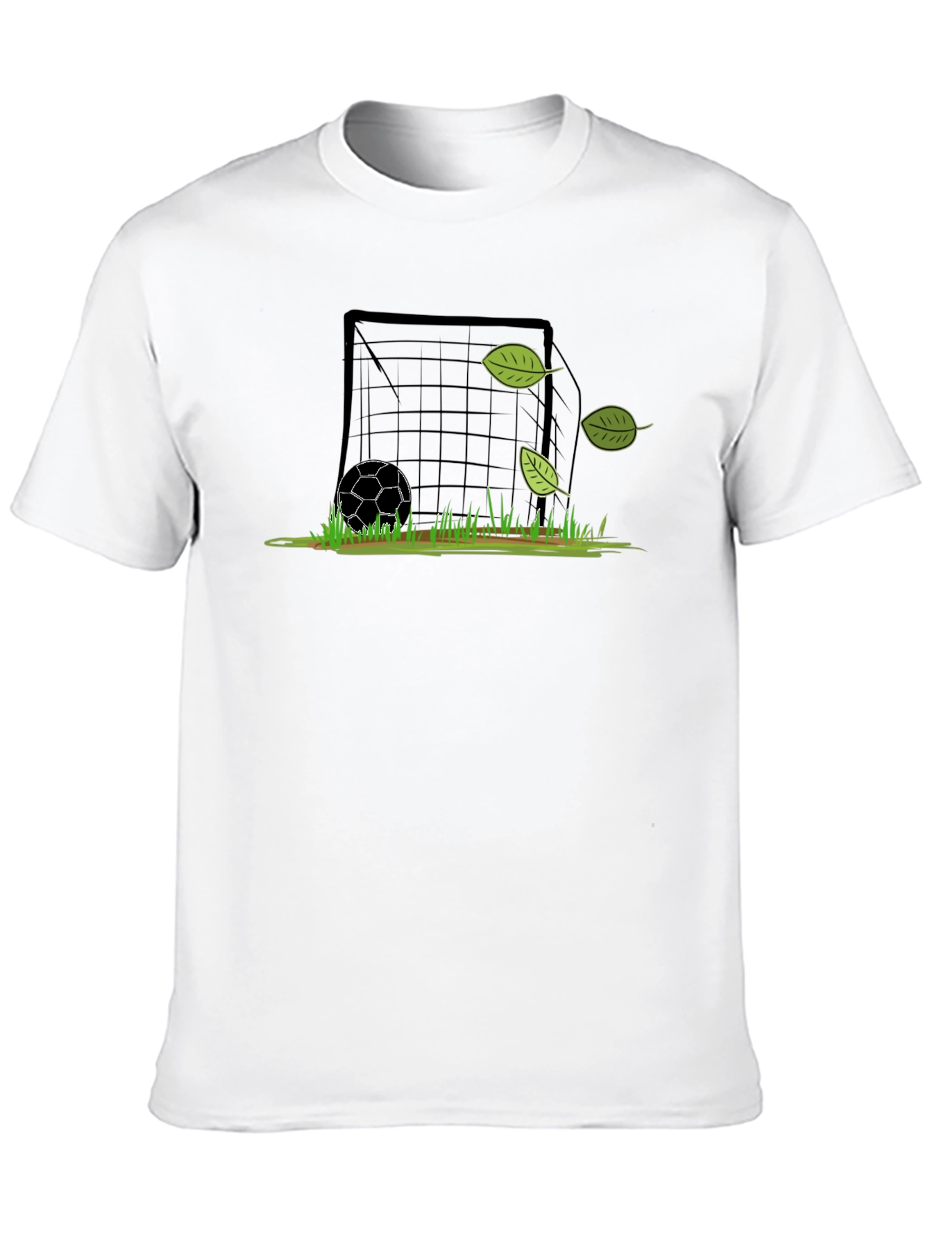 Soccer Goal Black T-Shirt - Graphic Tee