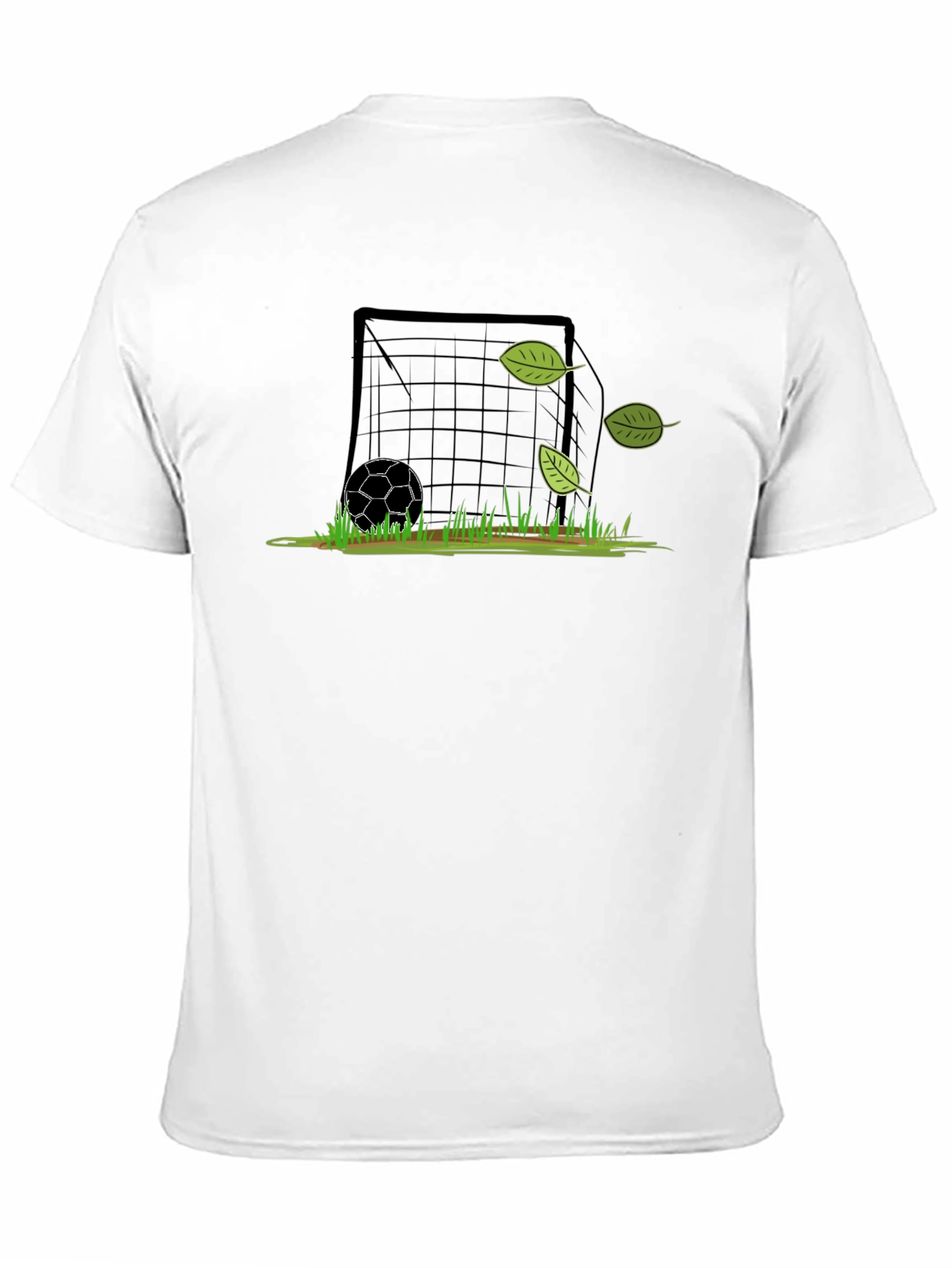Soccer Goal Black T-Shirt - Graphic Tee