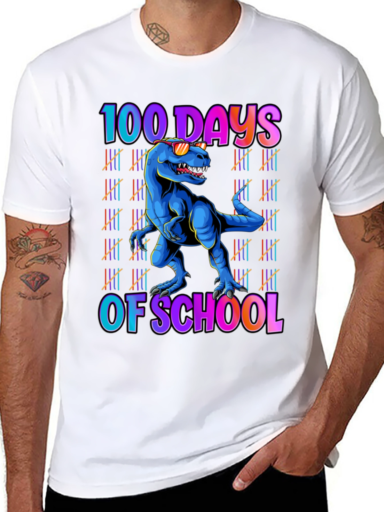 100 Days of School Dinosaur T-Shirt