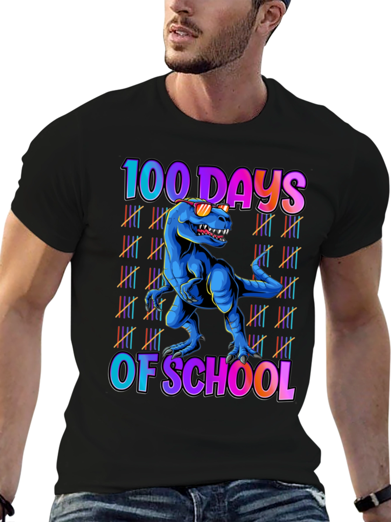 100 Days of School Dinosaur T-Shirt